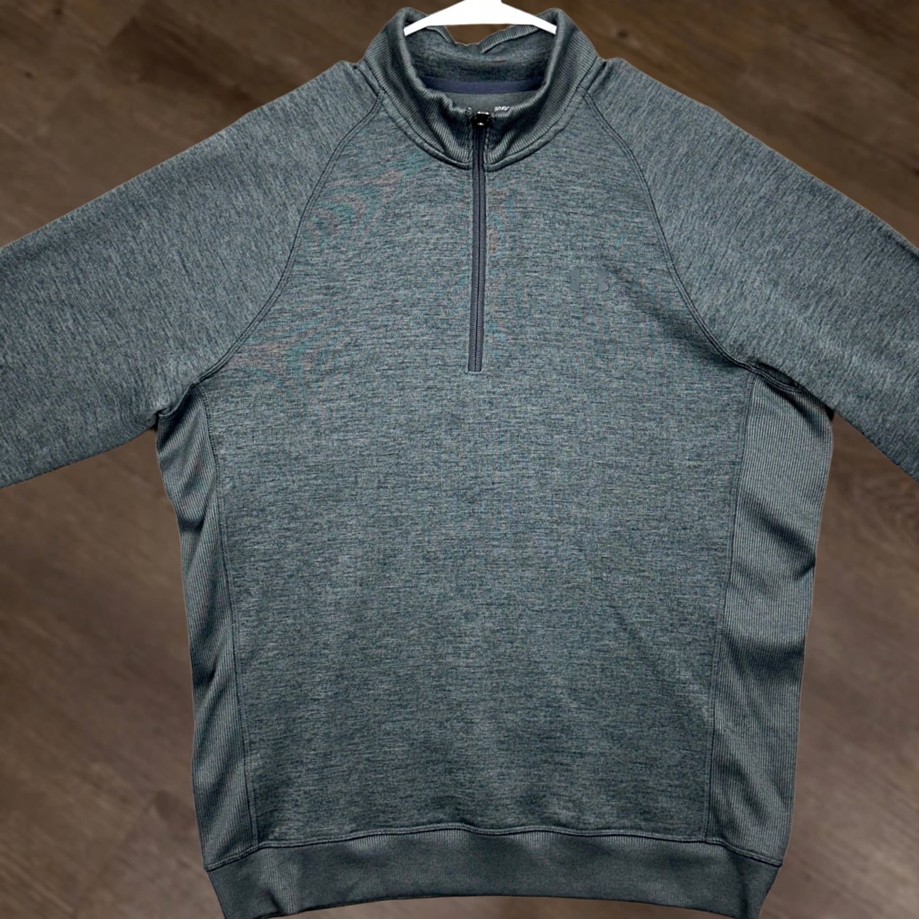 Under Armour Under Armour Sweatshirt Mens Large Grey ColdGear Quarter Zip Pullover Loose Fit Size US L / EU 52-54 / 3 - 1 Thumbnail
