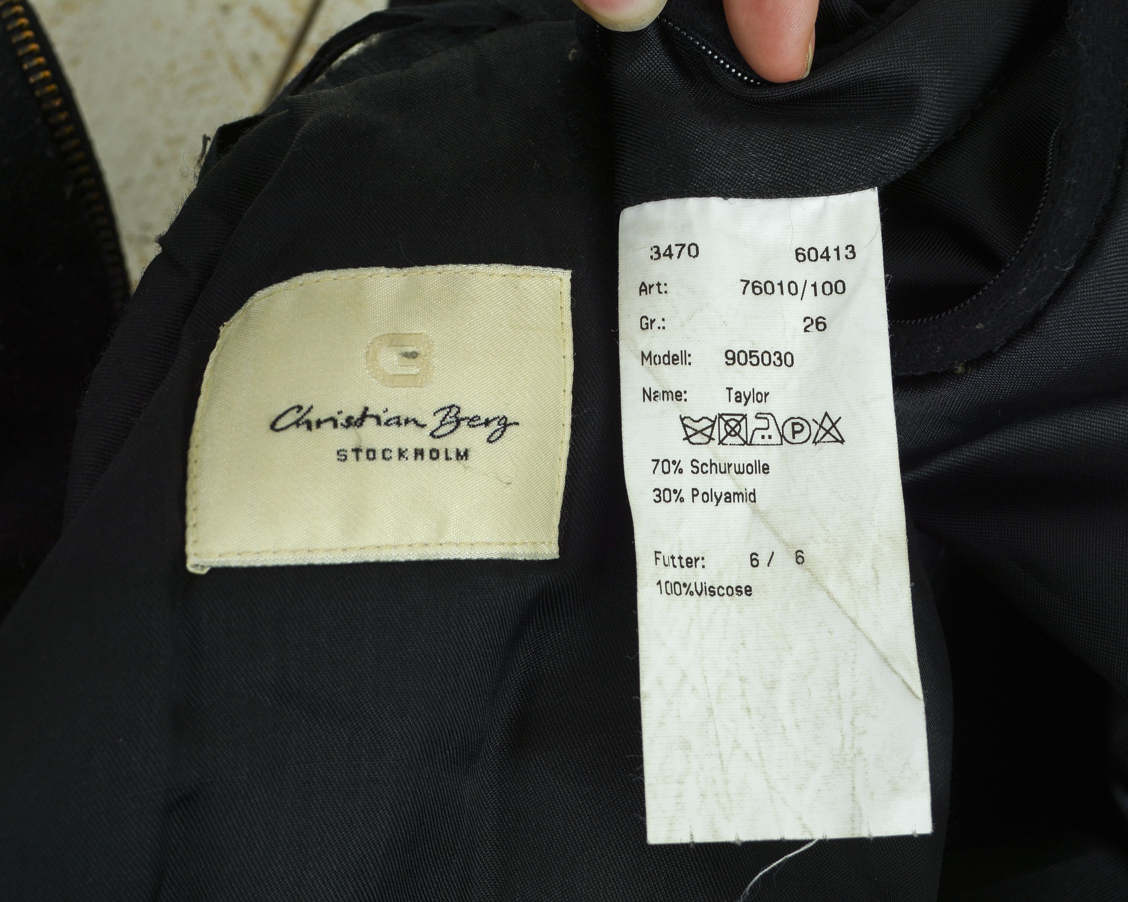 Smartwool CHRISTIAN BERG 'Taylor' Wool Car Jacket Pea Coat Formal Size US M / EU 48-50 / 2 - 5 Thumbnail