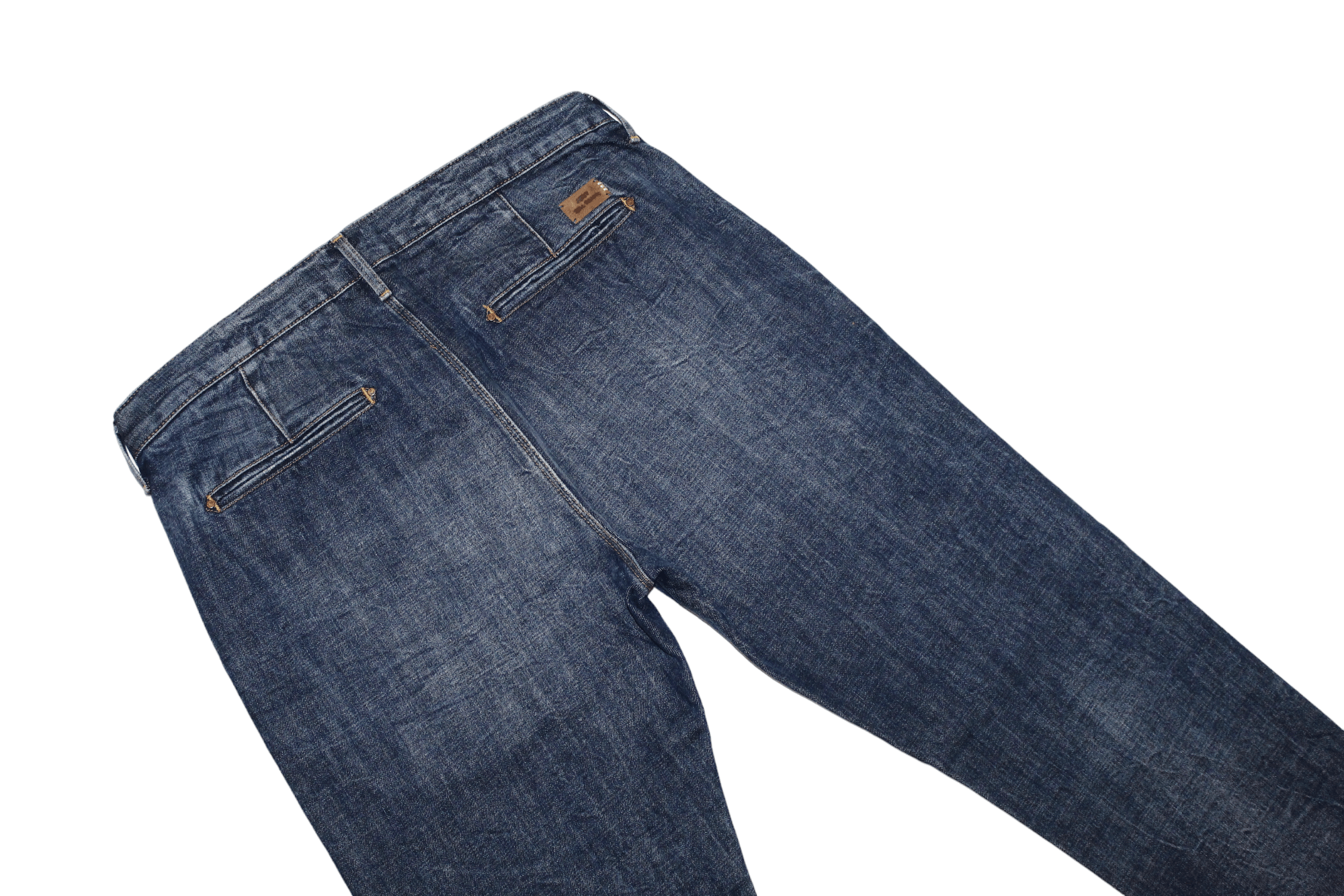 Barena Tela Genova MDXV Rigid Selvedge Faded Denim 5-pockets Jeans Size US 34 / EU 50 - 11 Thumbnail