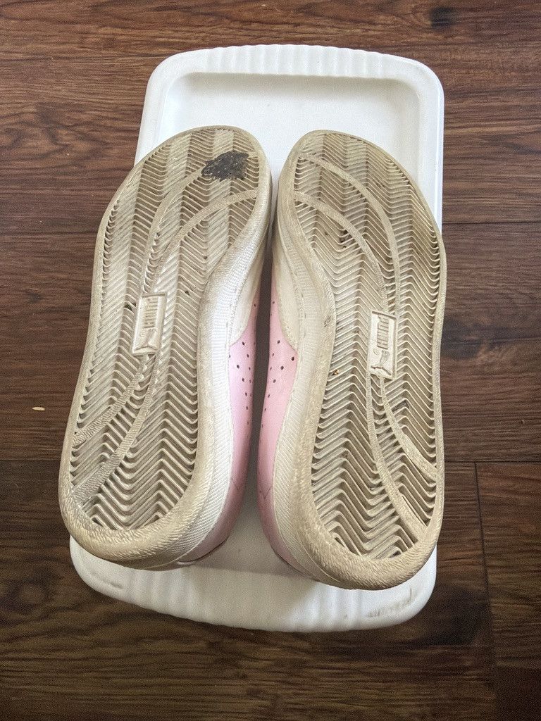 Puma Vintage Puma “Match” Pink Leather Classic Court Style 7.5 Size US 7.5 / IT 37.5 - 3 Thumbnail