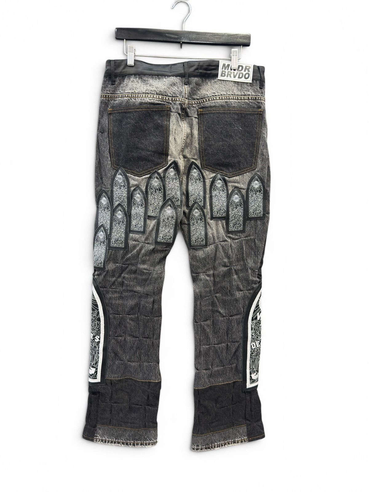Who Decides War Who Decides War Satin Black Denim Window Jeans Size US 32 / EU 48 - 6 Thumbnail