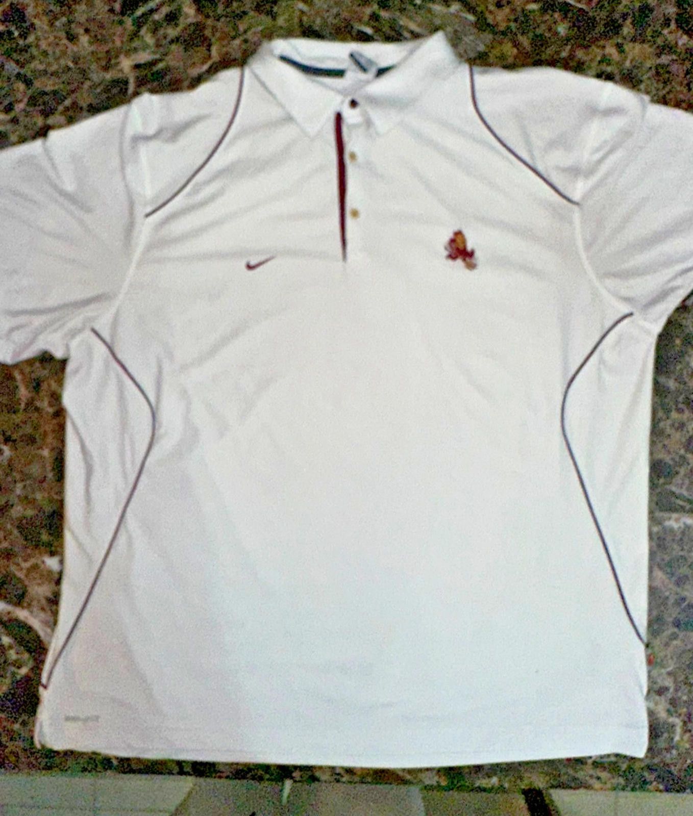 Nike Nike Dri-FIT ASU 2011 Alumni Polo Shirt White/Maroon 2XL Size XXL / US 16-18 / IT 52-54 - 1 Thumbnail