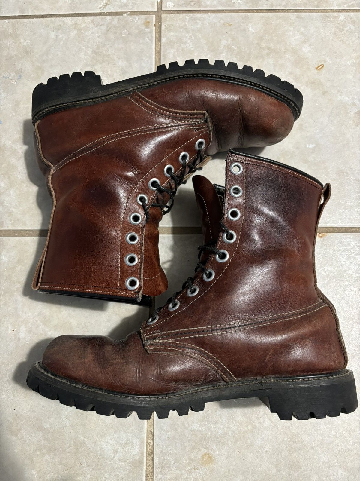 Vibram Brown Military Boots Size US 10 / EU 43 - 2 Thumbnail