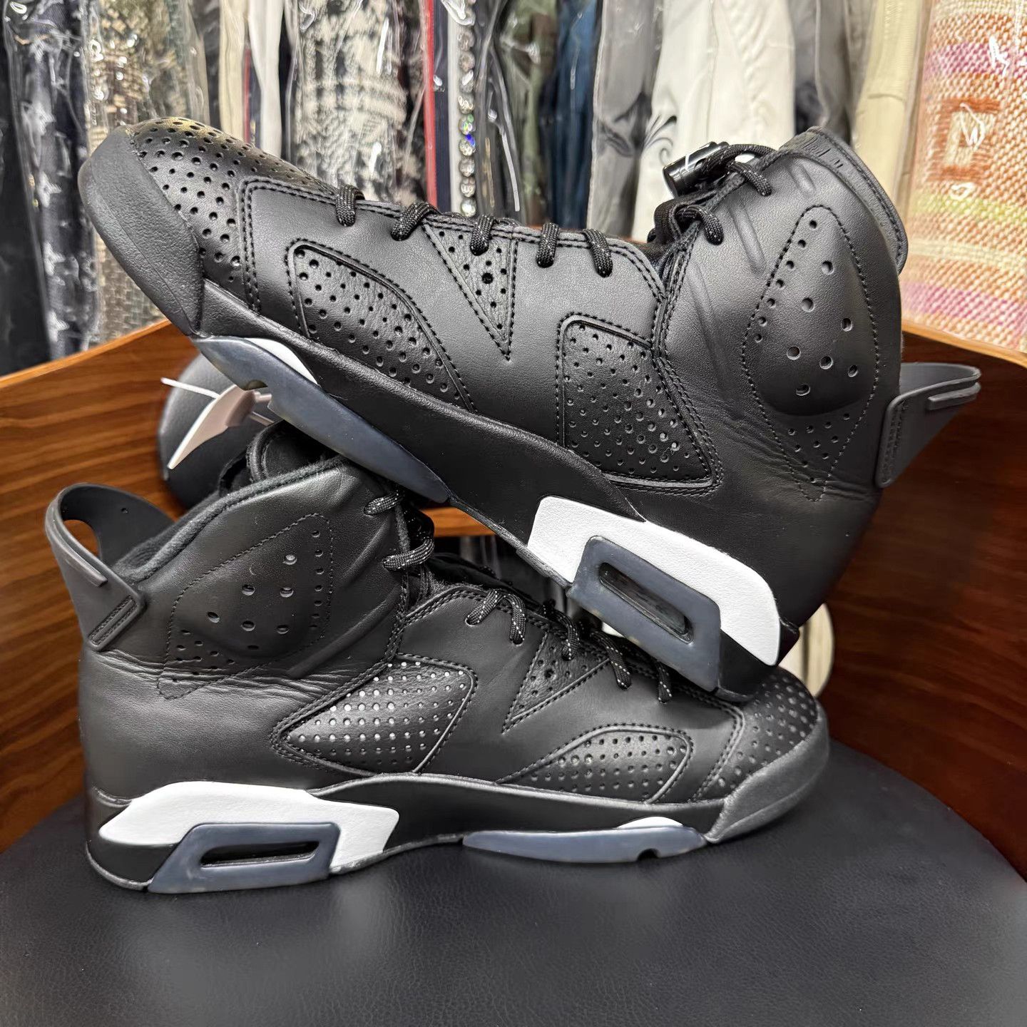 Jordan Brand Air Jordan 6 Black Cat Basketball Shoes K15 Size US 9 / EU 42 - 7 Thumbnail