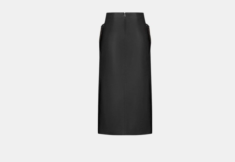 Dior o1w1db10425 415J48X Midi Skirt in Black Size 26" / US 2 / IT 38 - 2 Thumbnail