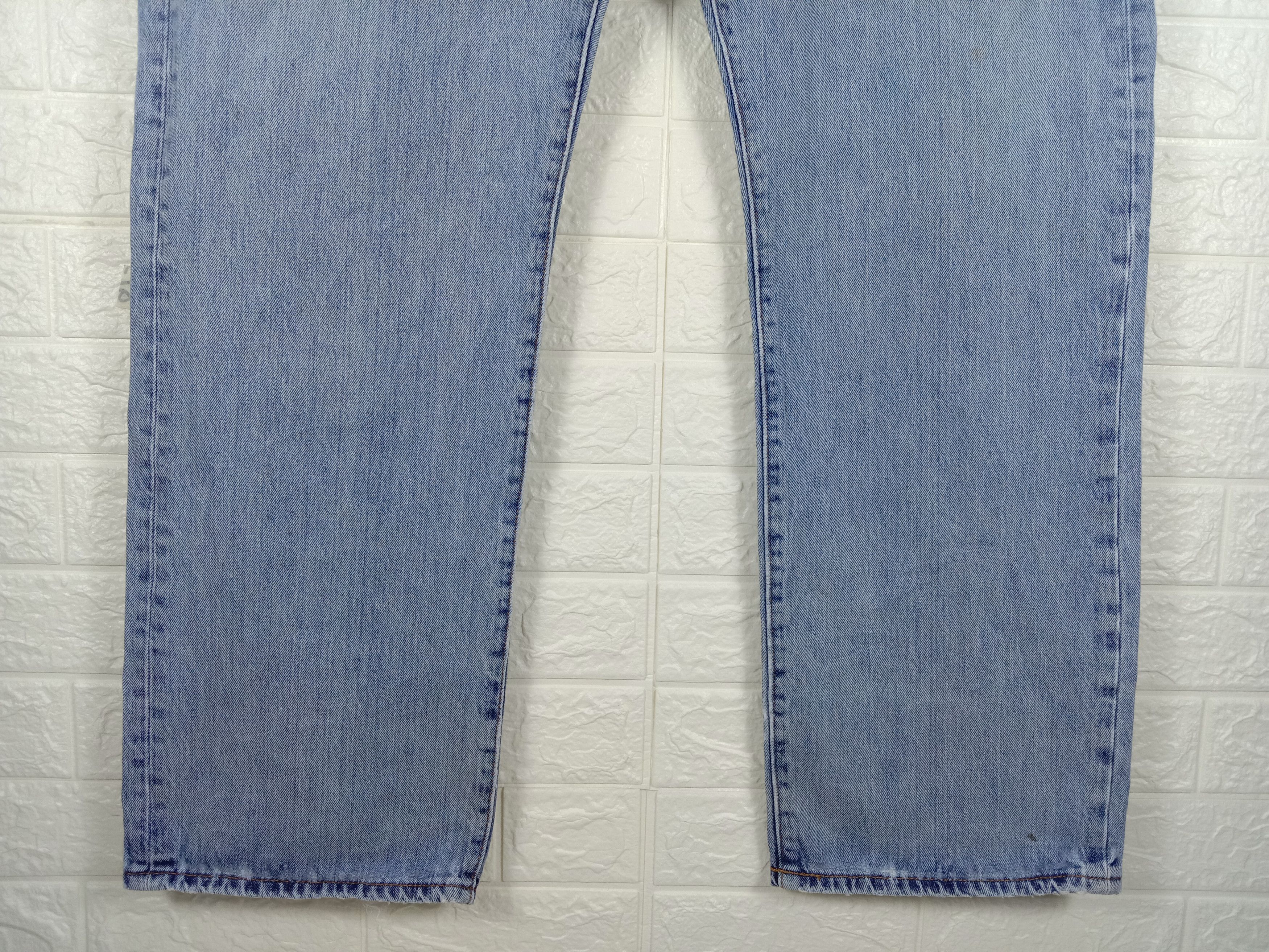 Levi's Vintage Levi's 501 Light Wash Jeans Button Fly Denim Size US 42 / EU 58 - 4 Thumbnail