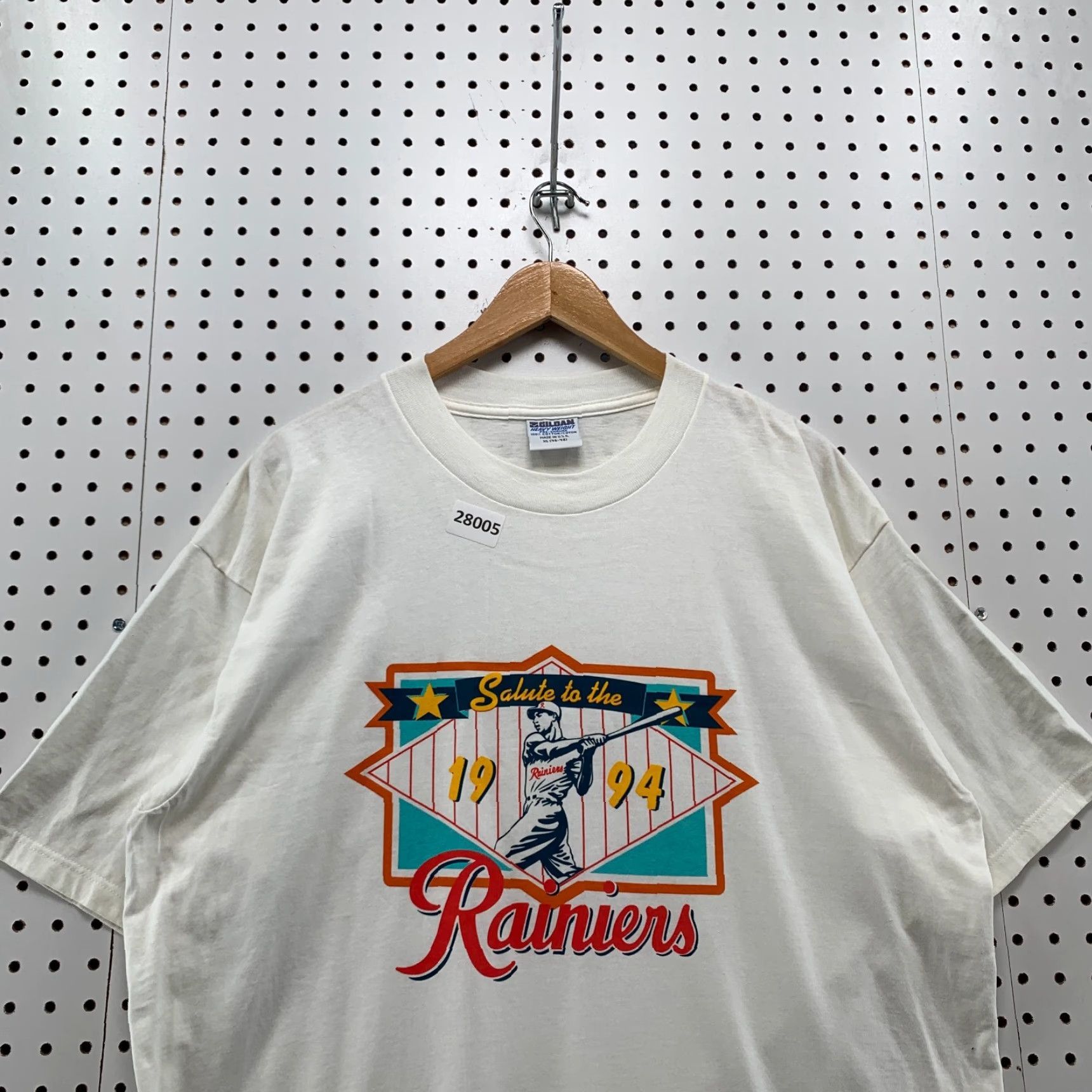 Gildan VINTAGE Rainers Shirt 1990s White Adult XL USA Made 24x32 90s Creed Navy 1994 Team? Size US XL / EU 56 / 4 - 5 Thumbnail