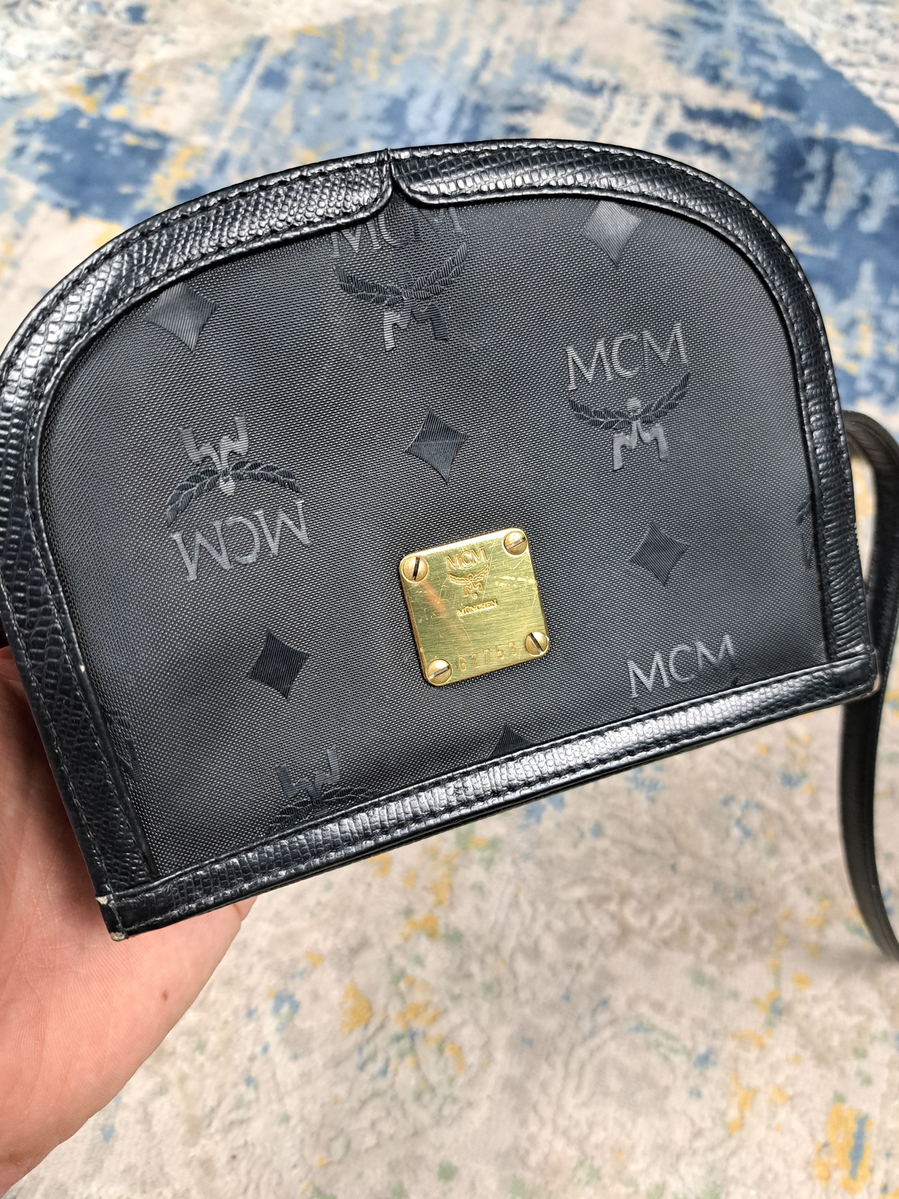 MCM VTG 80s MCM Monogram Crossbody Mini Bag Designer Size ONE SIZE - 2 Thumbnail