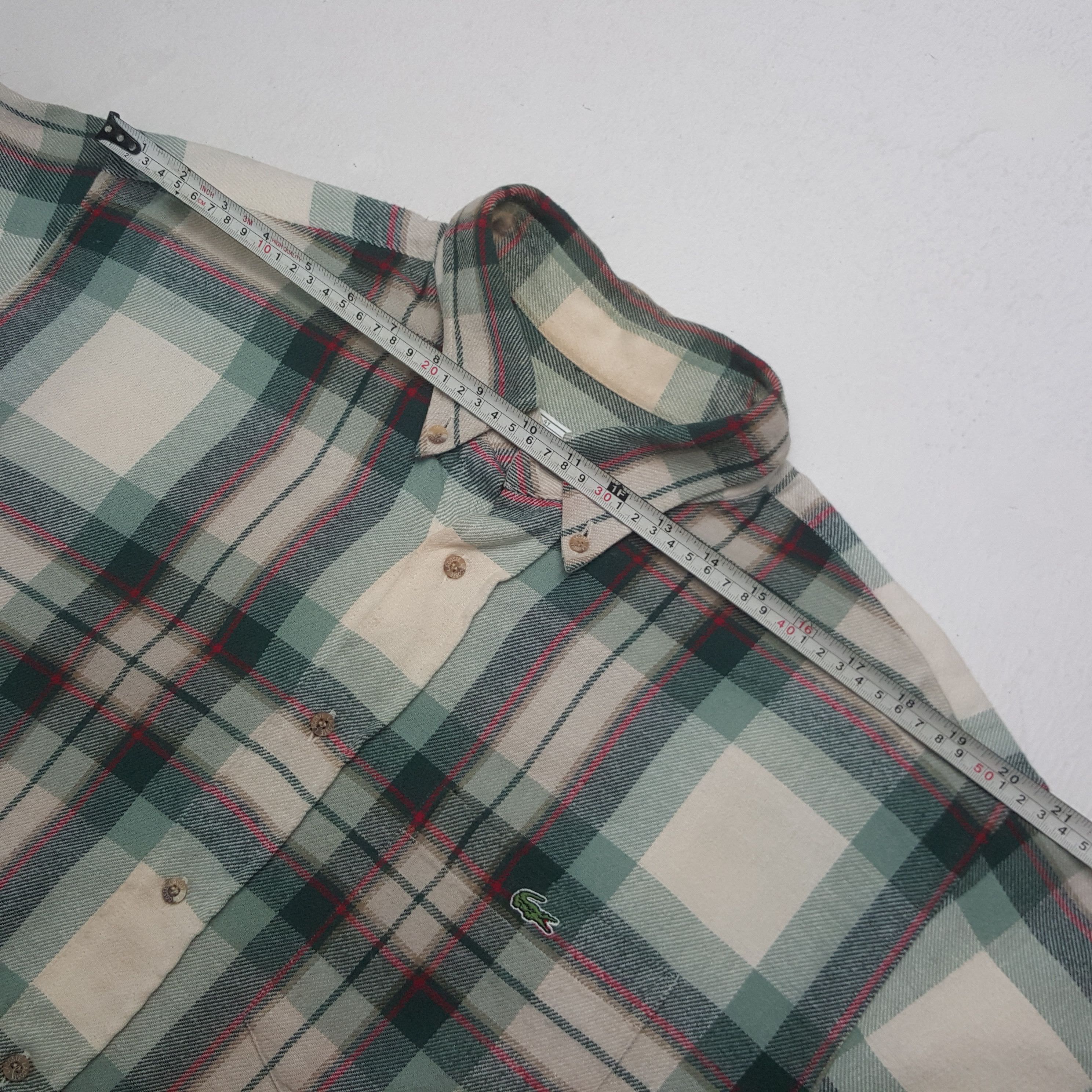 Lacoste Vintage Lacoste Flannel Shirt Button Up C285N71 Size US XXL / EU 58 / 5 - 5 Thumbnail