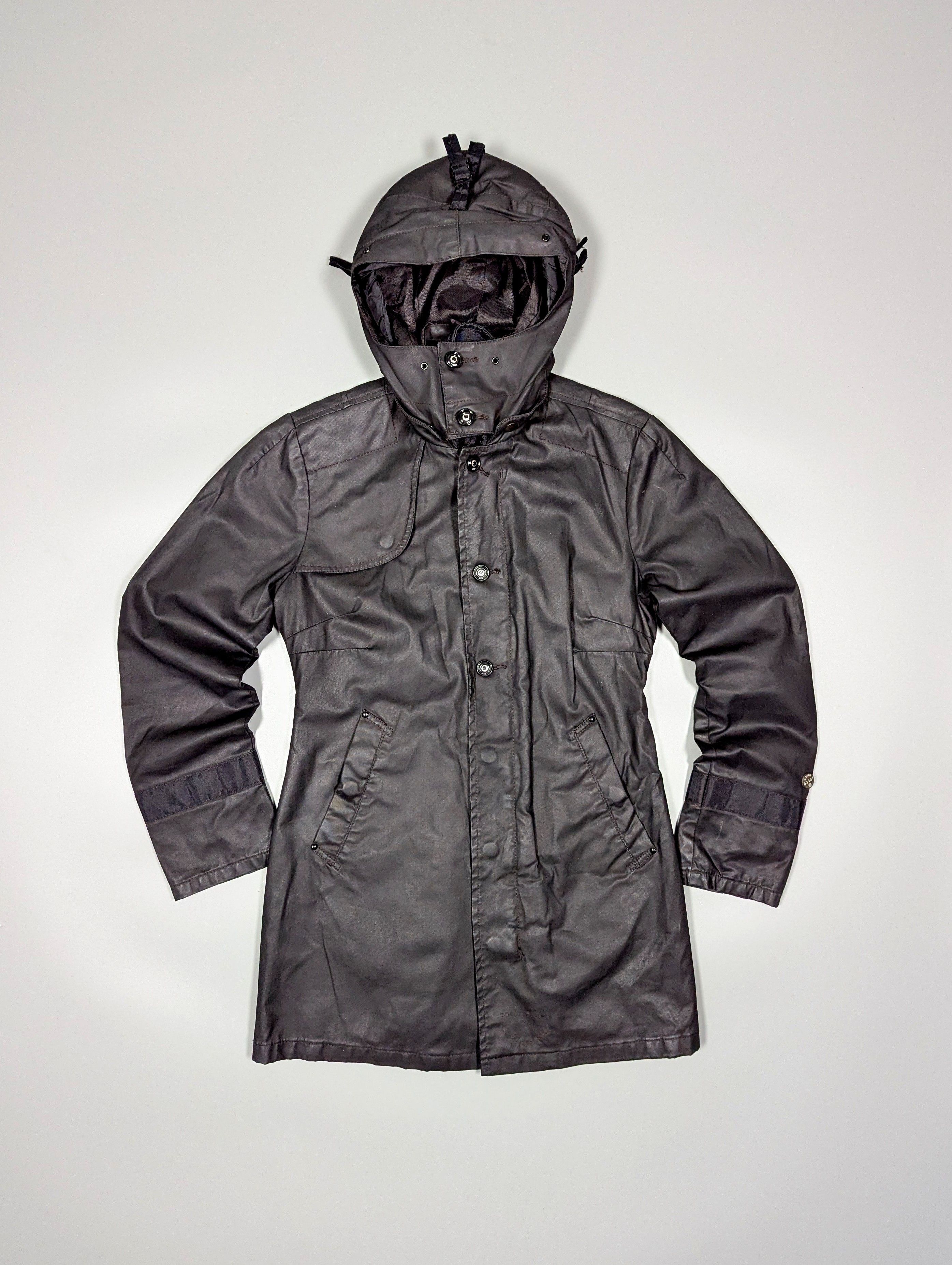 G-Star G - Star RAW Shefton Hooded Womens Black Long Coat/Jacket Size S / US 4 / IT 40 - 1 Thumbnail