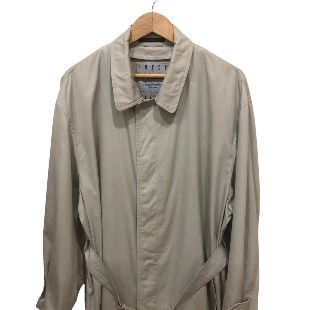 Yohji Yamamoto Yohji Yamamoto Imper Meable Light Trench Coat Size US L / EU 52-54 / 3 - 4 Thumbnail