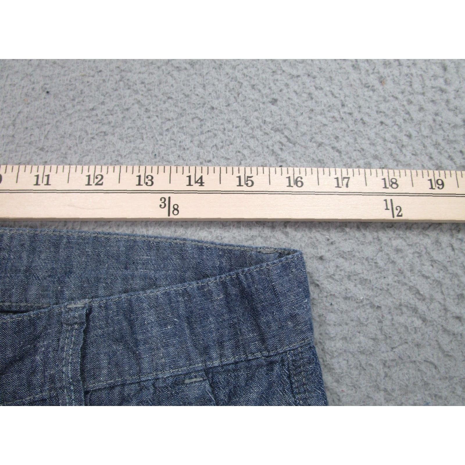 Vince Vince Pants Women 27 Blue Chambray Cotton Tapered Zip Fly Pockets Casual Chino Womens Size 27" / US 4 / IT 40 - 4 Thumbnail