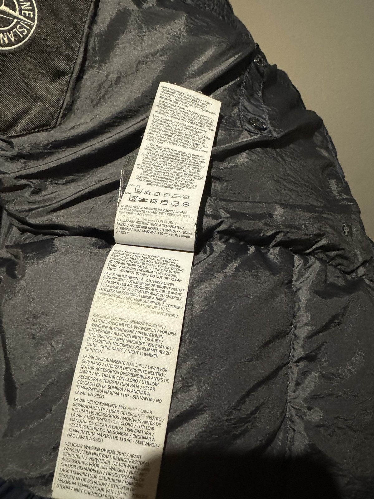 Stone Island Stone Island Crinckle Reps Down Navy Puffer Jacket Size US M / EU 48-50 / 2 - 9 Thumbnail