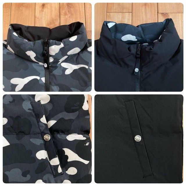 Bape 💫Glow in the dark💫 Reversible Down Vest BAPE City Camo APE Size US L / EU 52-54 / 3 - 8 Thumbnail