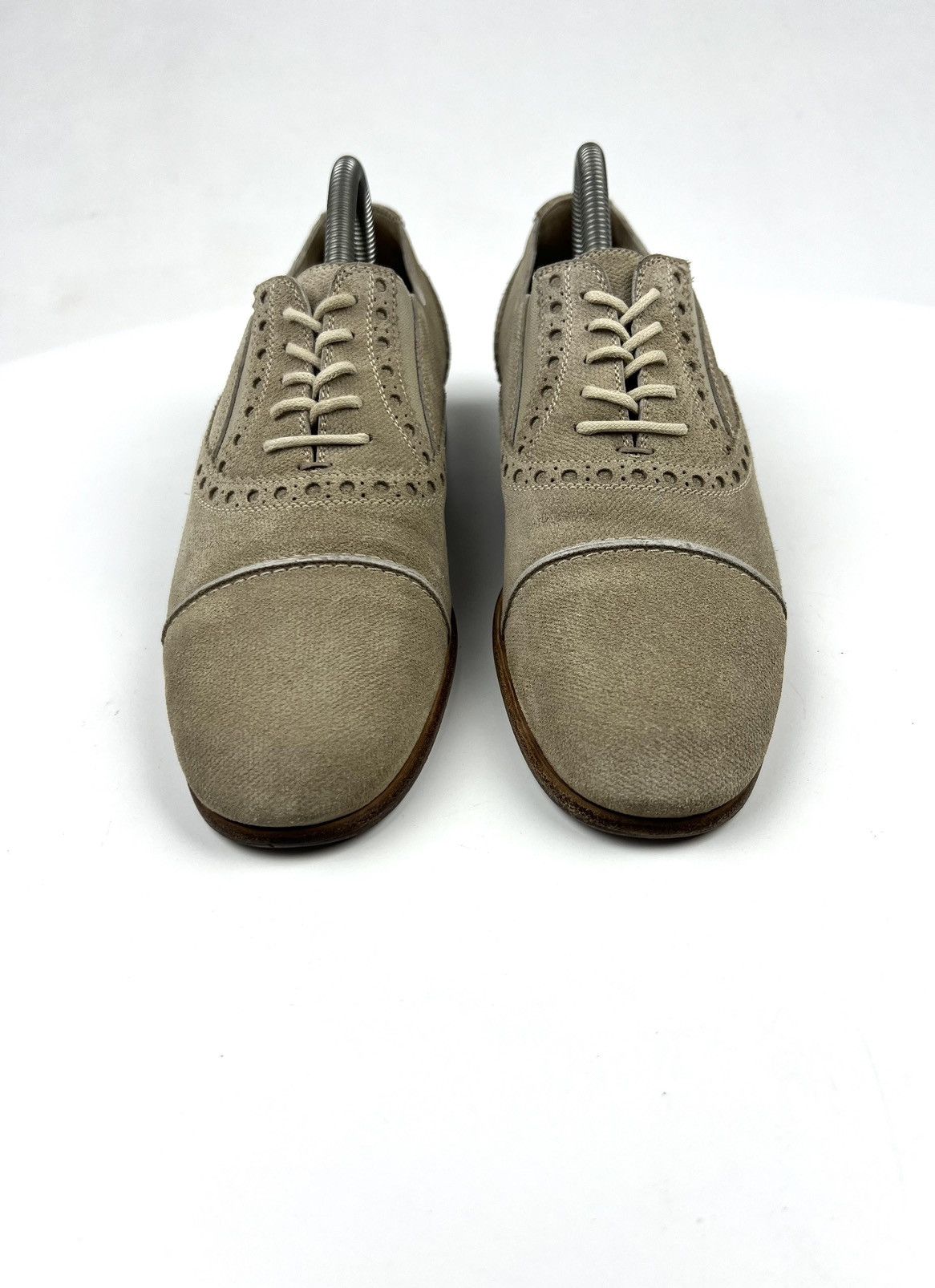 Gucci GUCCI Oxford Suede Shoes Beige Wmn’s Made in Italy Size US 6 / IT 36 - 4 Thumbnail