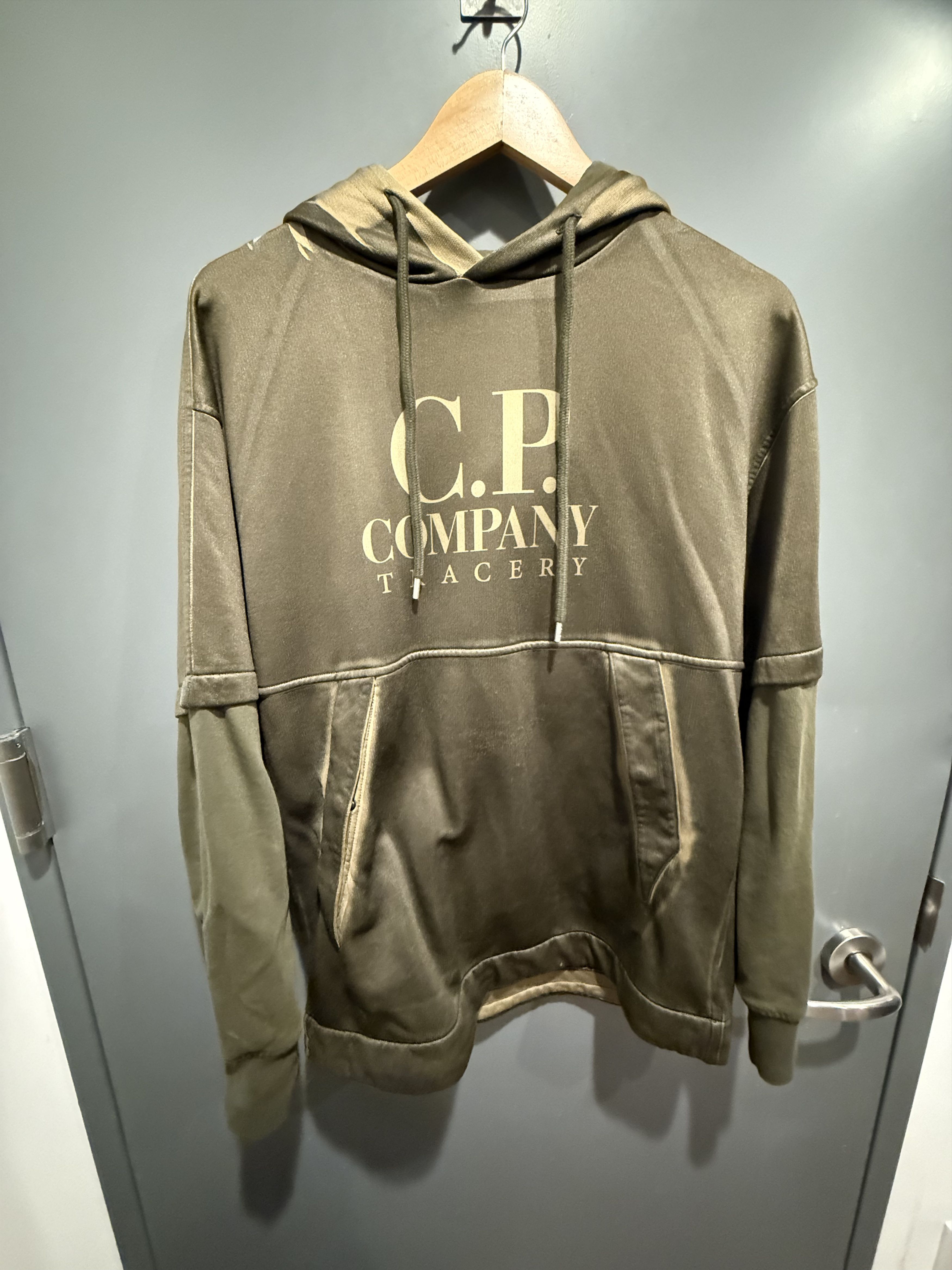 C.P. Company Cotton/Poly Fleece Tracery Logo Goggle Hoodie Size US M / EU 48-50 / 2 - 1 Thumbnail