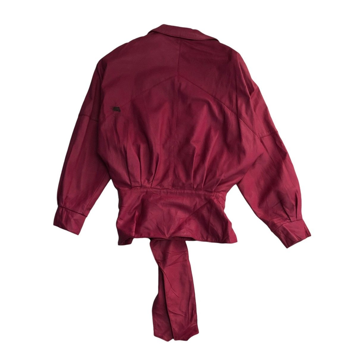 Japanese Brand 🔥VINTAGE CROPPED LEATHER JACKET PETRUSKA ISSEY MIYAKE Size US S / EU 44-46 / 1 - 2 Thumbnail