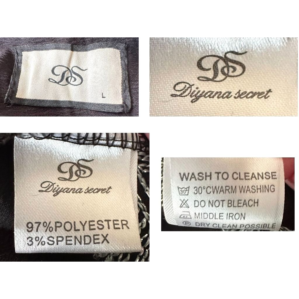 Other Rare Vintage DS Diyana Secret Black Maxi Dress Large Embroid Size L / US 10 / IT 46 - 12 Thumbnail