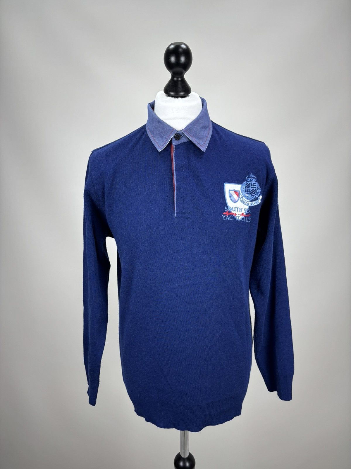 Paul & Shark Mens sweater rugby Paul Shark Size L Color Blue Size US L / EU 52-54 / 3 - 1 Thumbnail
