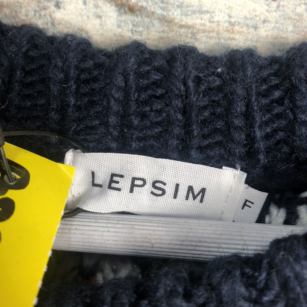 Homespun Knitwear Lepsim Dark Blue navajo Knitwear #A2013 Size US S / EU 44-46 / 1 - 11 Thumbnail