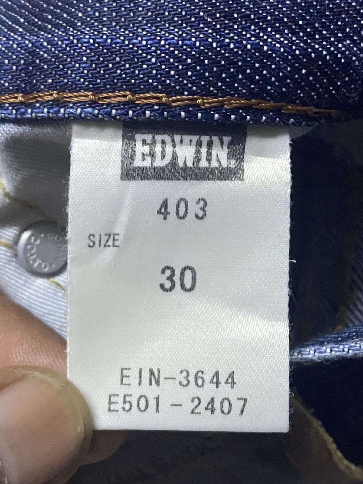 Edwin Vintage Edwin 403 Faded Wash Distressed Jeans Size US 32 / EU 48 - 20 Thumbnail