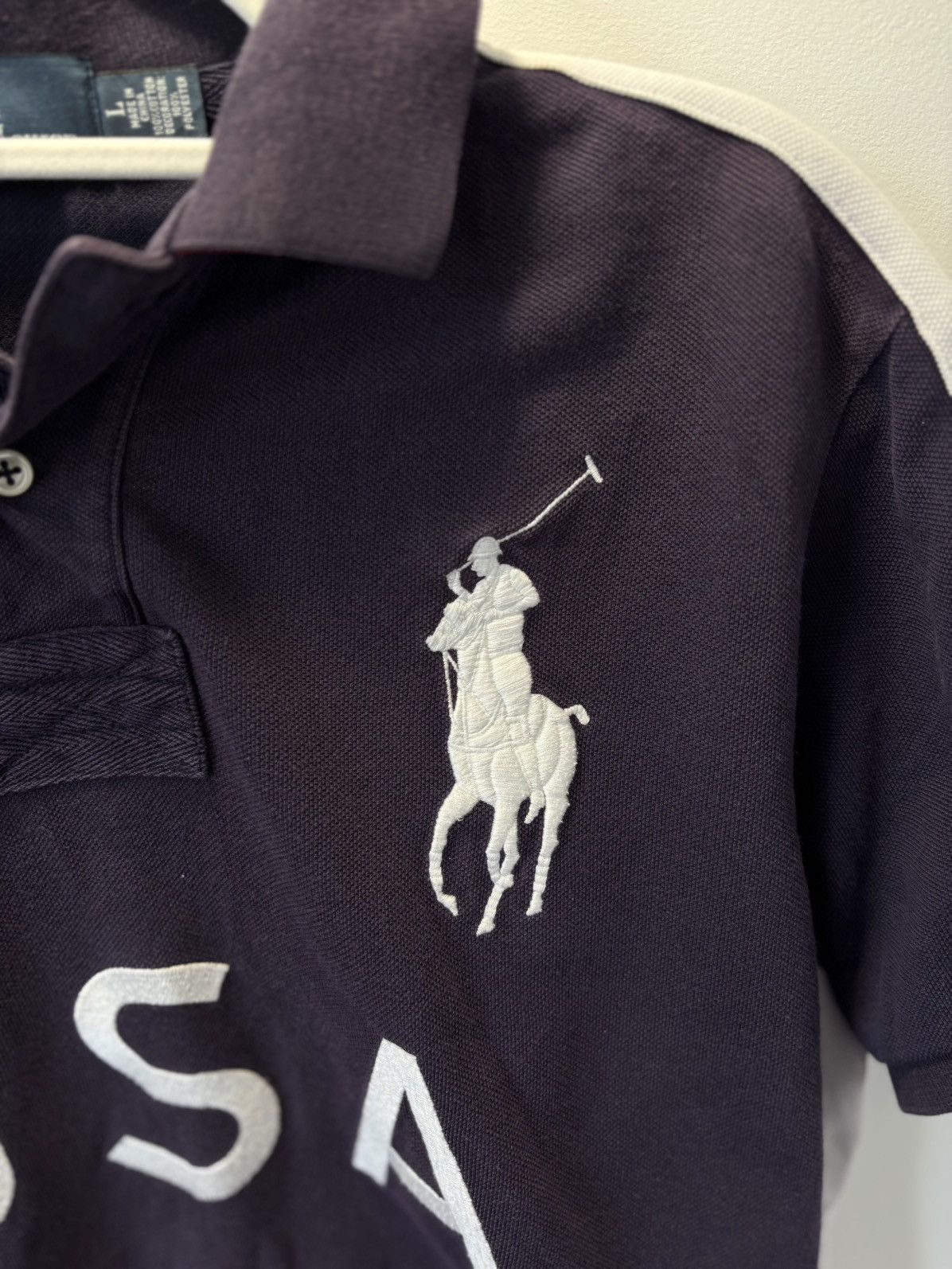 Polo Ralph Lauren Ralph Lauren Polo USA Navy Embroidered Shirt Men’s Size L Size US L / EU 52-54 / 3 - 6 Thumbnail