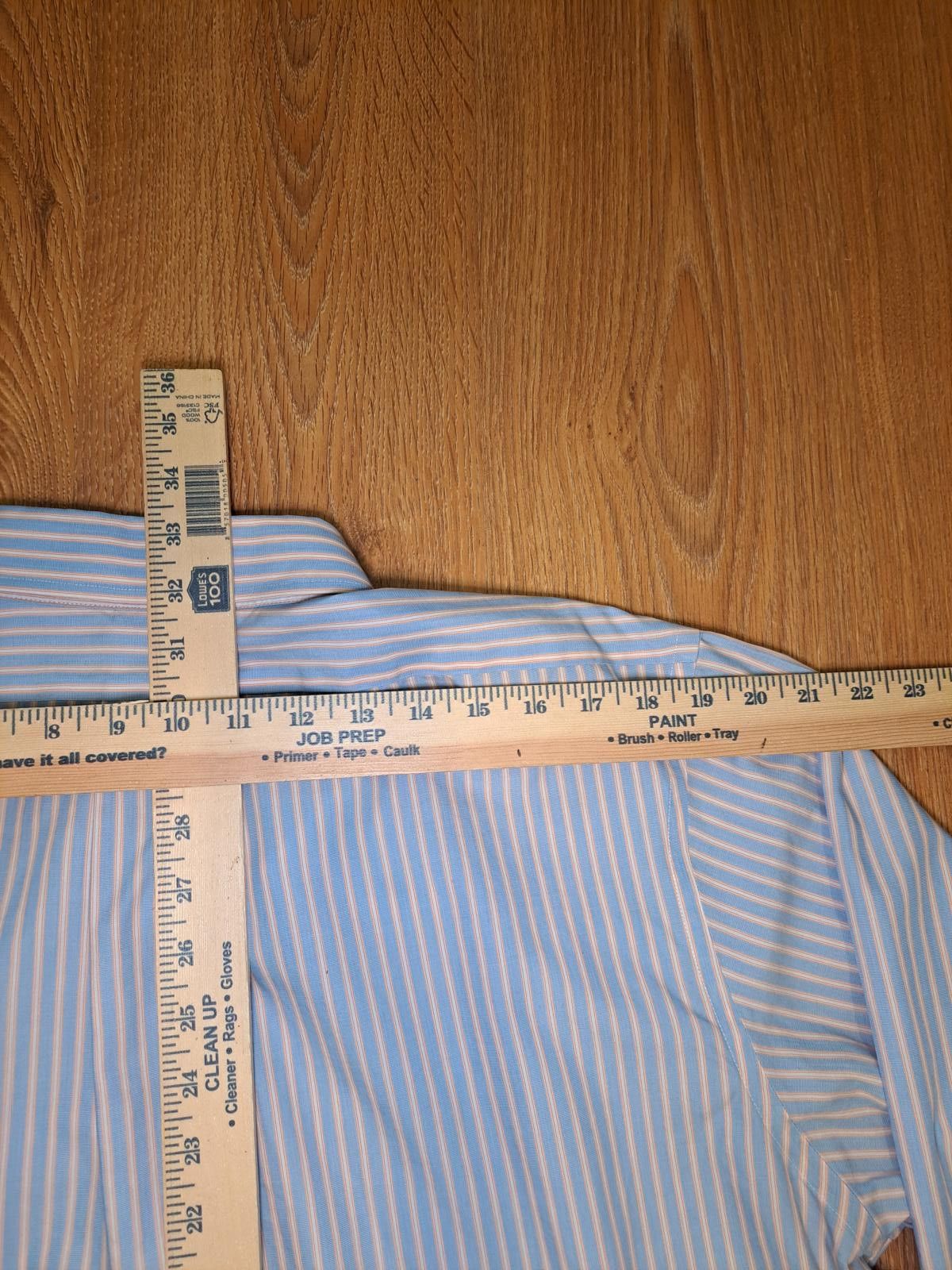 Brooks Brothers Brooks Brothers Long Sleeve Shirt 17.5-34/35 XL Blue Striped Size US XL / EU 56 / 4 - 10 Thumbnail