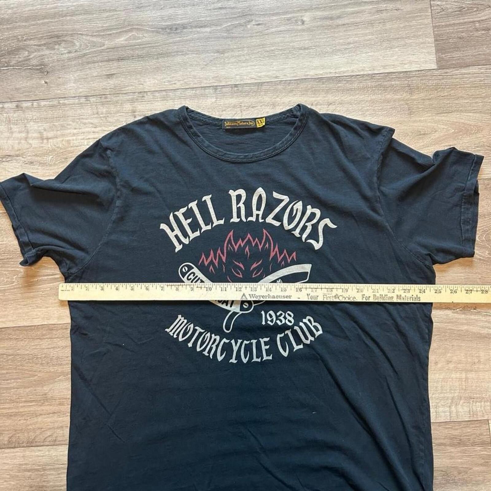 West Coast Choppers Vintage y2k Hell Razors black biker t shirt Size US XXL / EU 58 / 5 - 6 Thumbnail