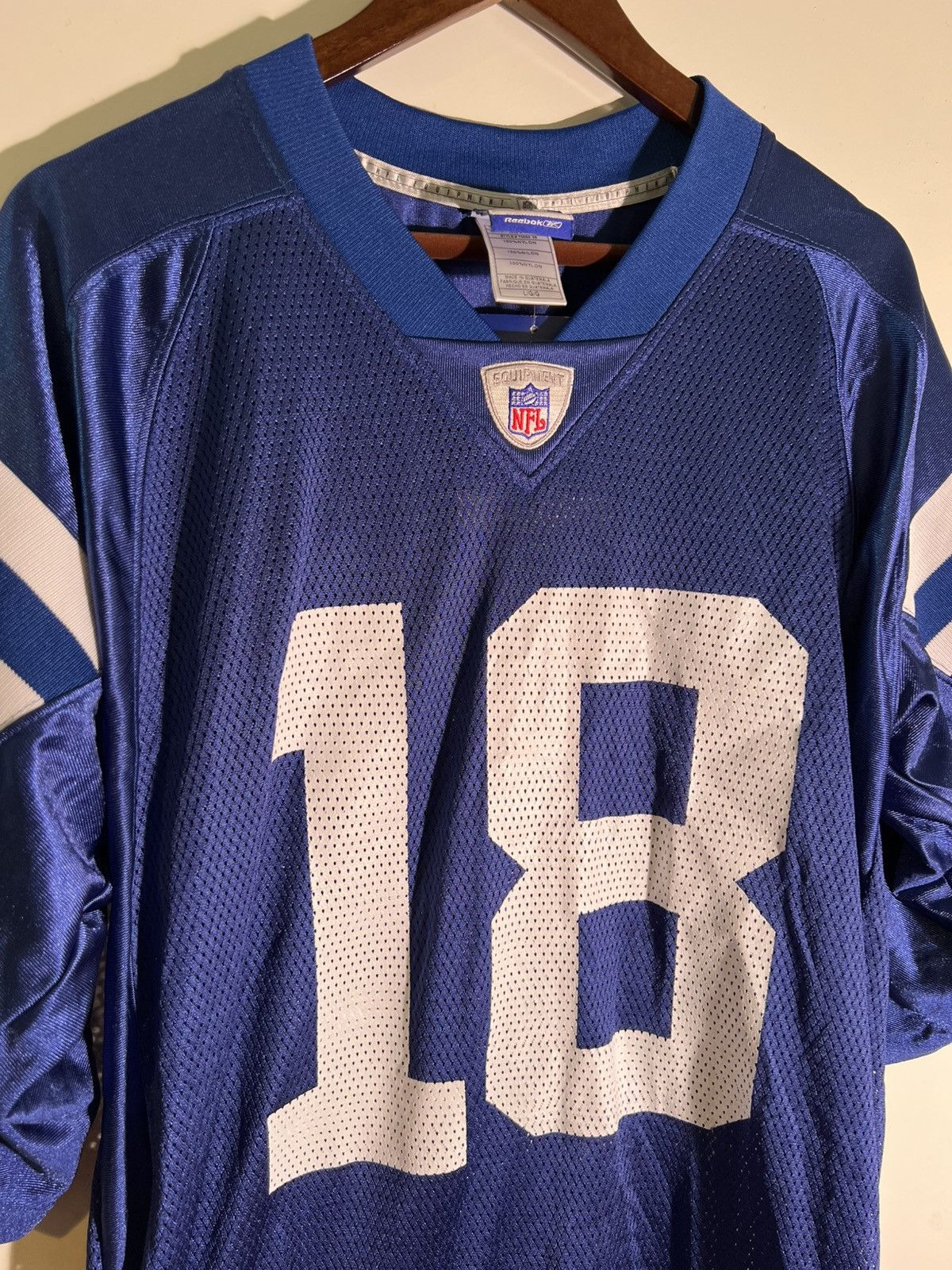 Vintage Y2K 2000’s VTG Vintage Reebok Peyton Manning Football Jersey Size US L / EU 52-54 / 3 - 3 Thumbnail