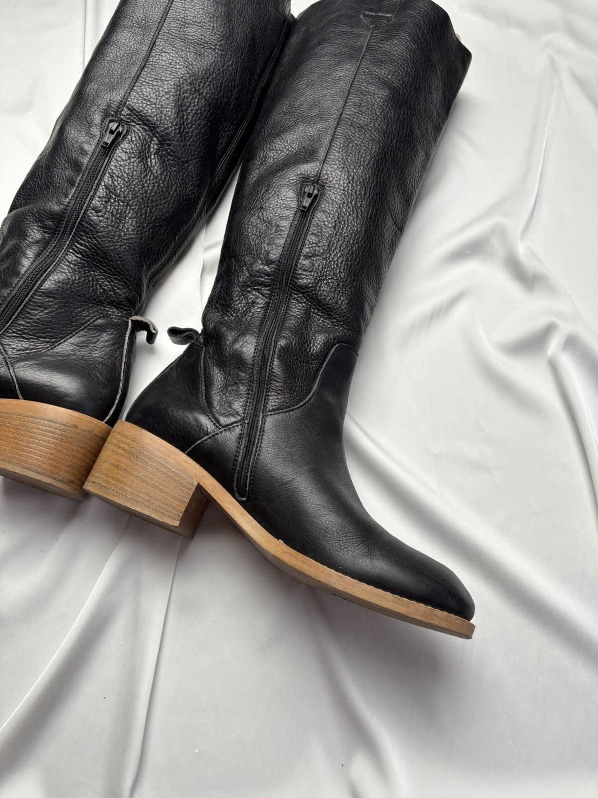 Designer Nude of Scandinavia knee high leather platform boots Size US 10 / IT 40 - 7 Thumbnail