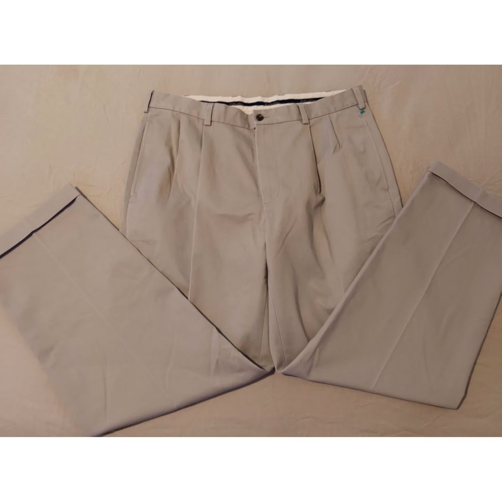 Brooks Brothers Brooks Brothers Khaki Dress Pants Mens 38x32 Cotton Chino Trouser Beige Size US 38 / EU 54 - 2 Thumbnail