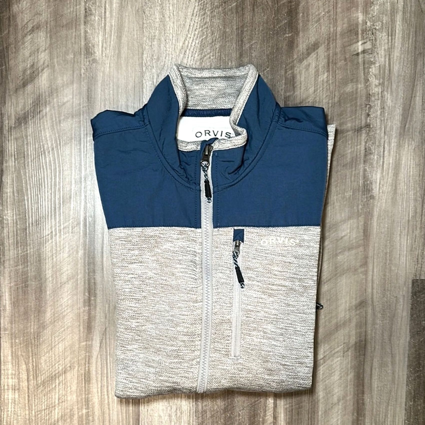Orvis Orvis Full Zip Fleece Jacket - Small Men Gray Polyester Windbreaker Jacket Size US S / EU 44-46 / 1 - 2 Thumbnail