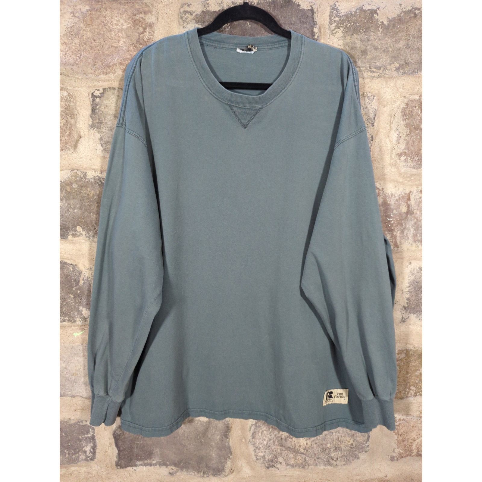 Russell Athletic Russell Athletic Pro Cotton Shirt Gray Heavy Weight Workwear Grailed