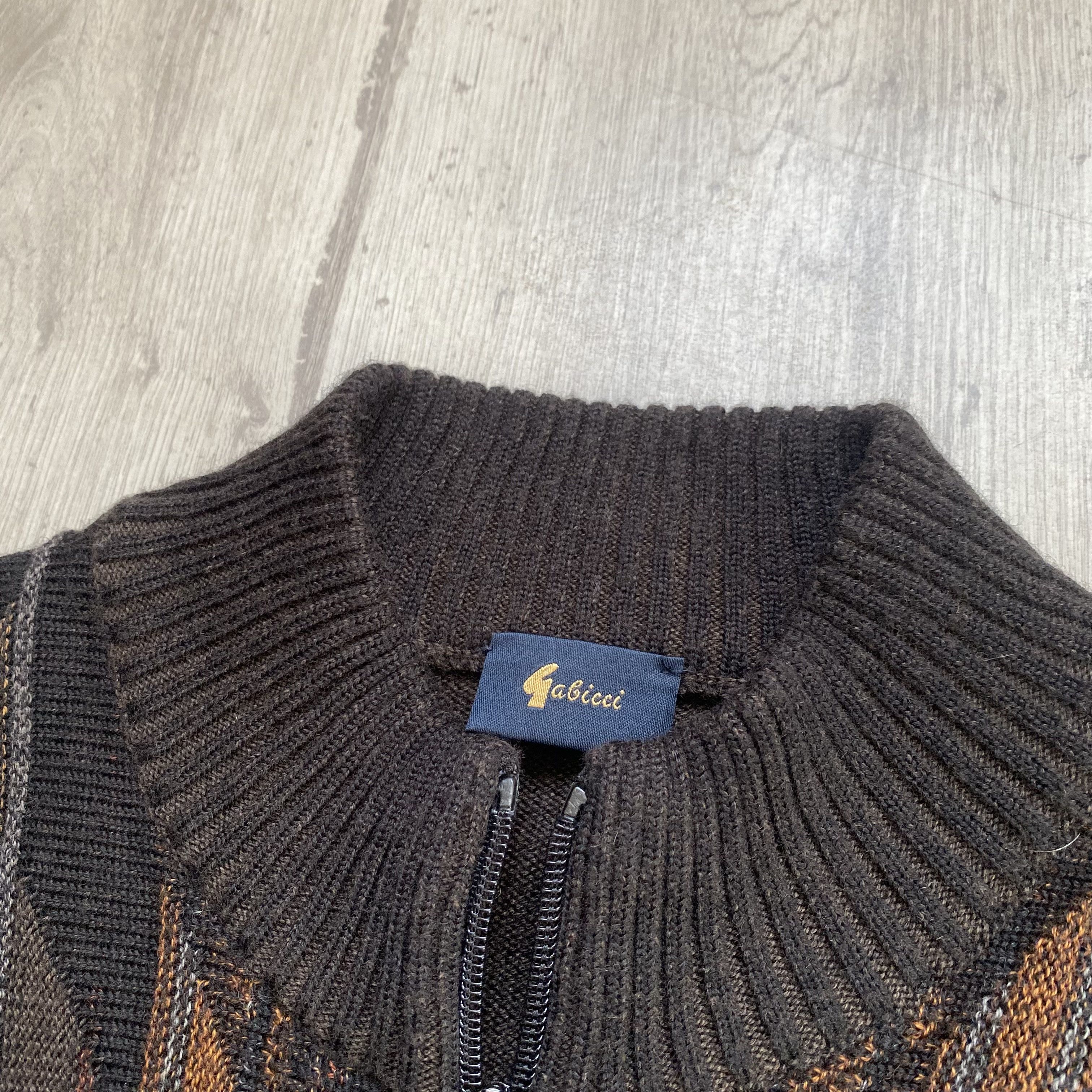Carlo Colucci Vintage 90s Oldmoney Wool cable knit sweatet full zip coogi Size US L / EU 52-54 / 3 - 7 Thumbnail