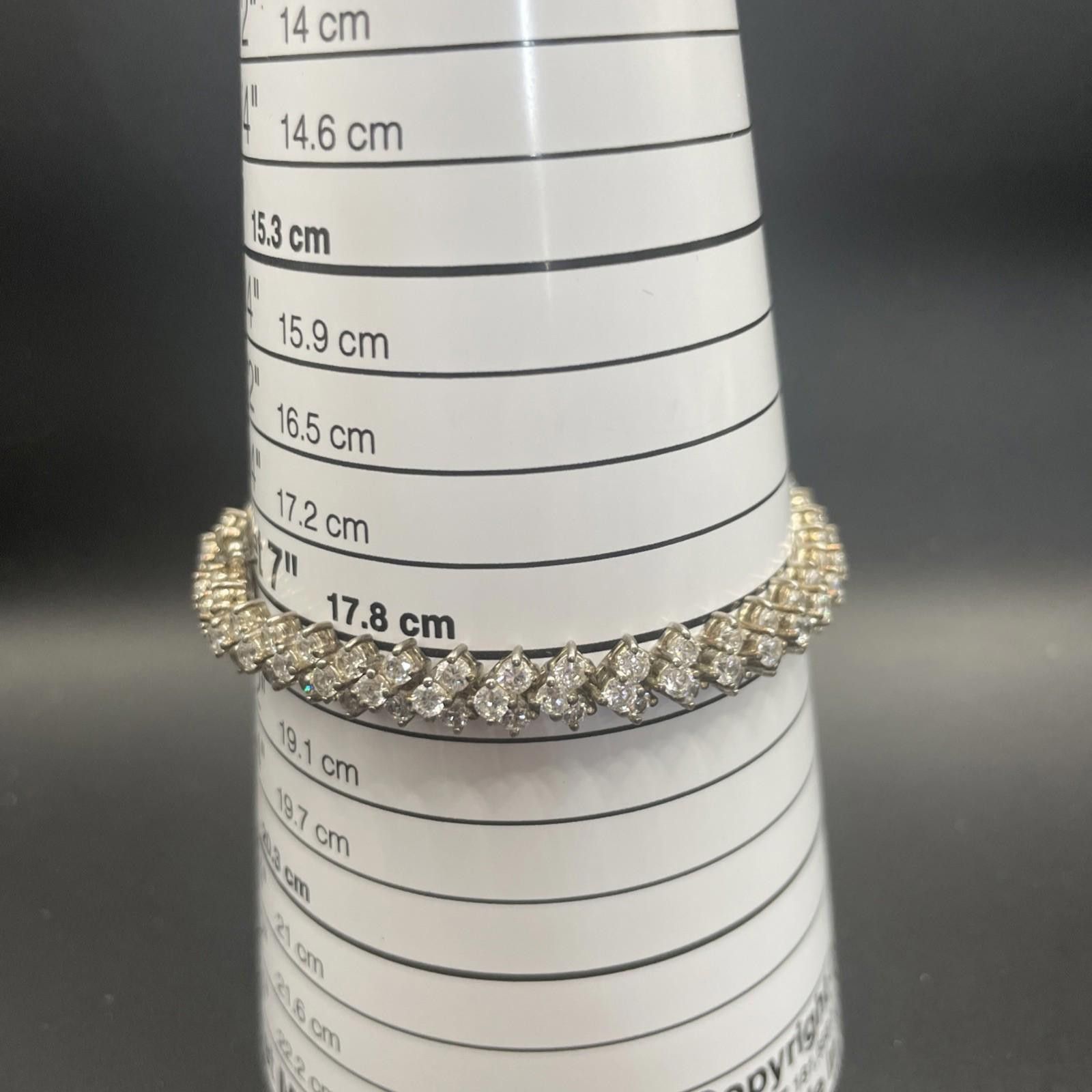 Designer Unbranded Multilayer Tennis Link 7” 7.3mm Bracelet Size ONE SIZE - 5 Thumbnail