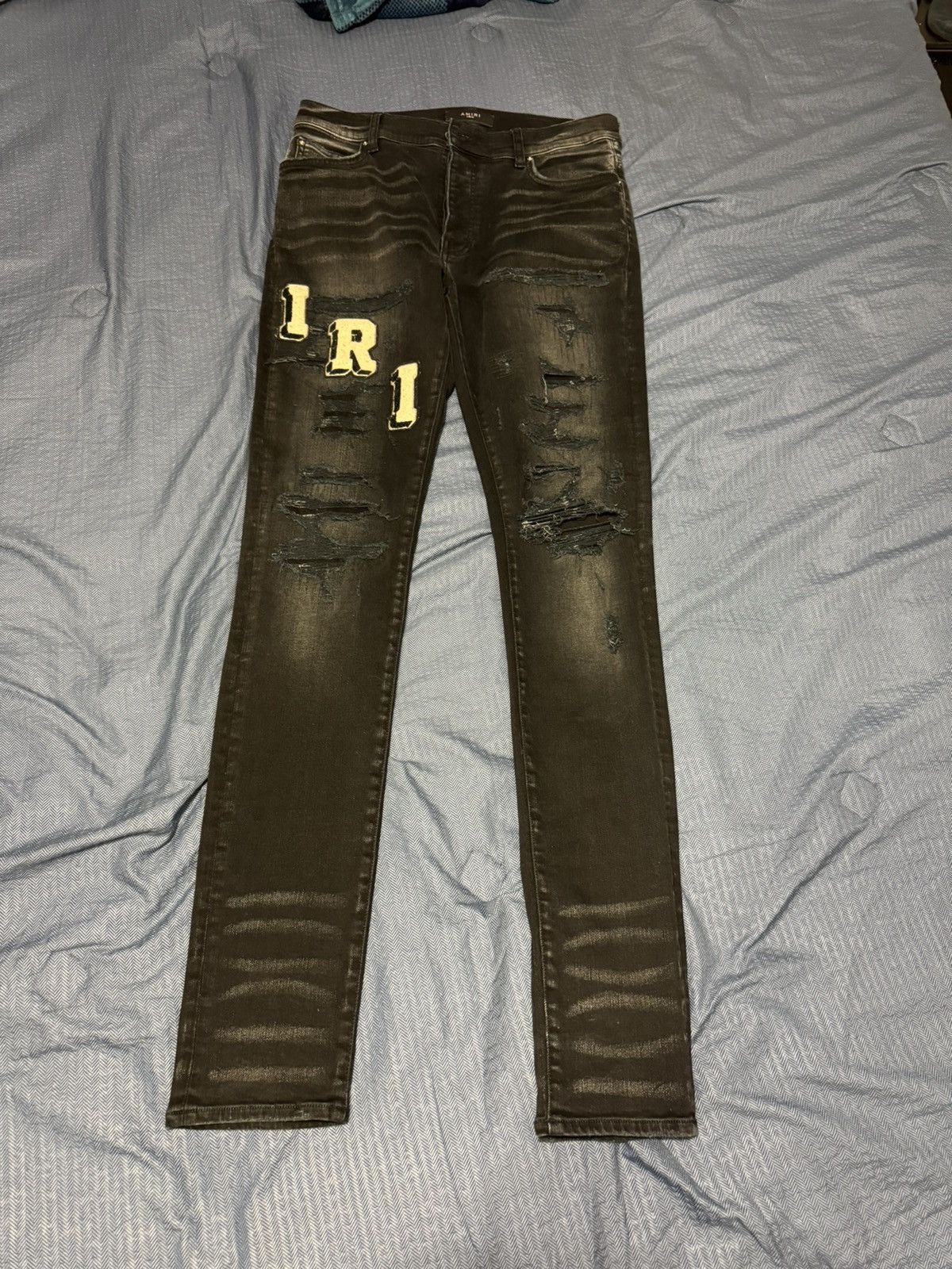 Amiri Amiri black jeans Size US 32 / EU 48 - 1 Thumbnail