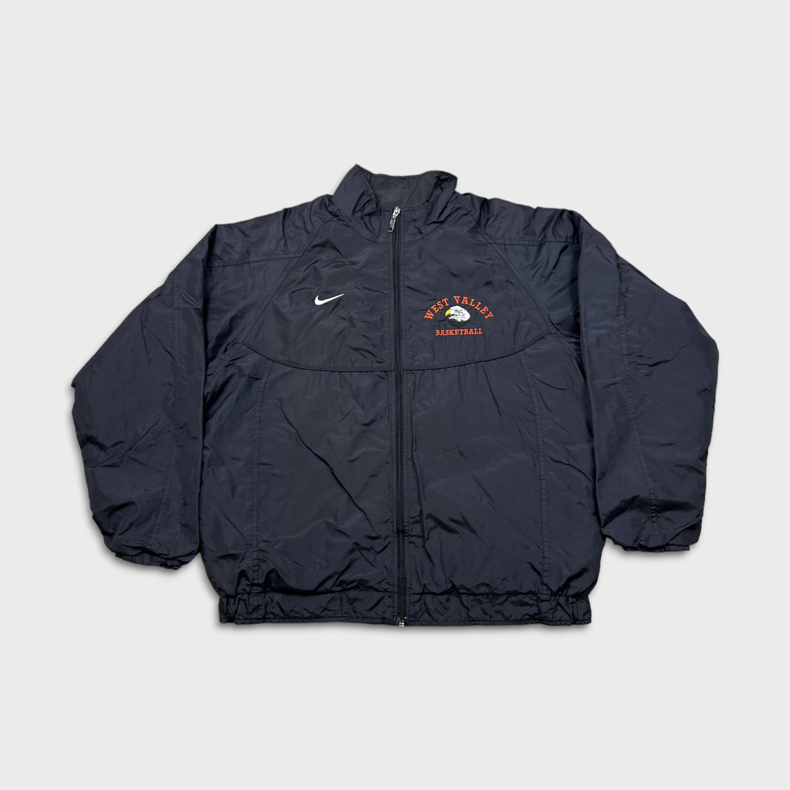 NBA × Nike × Vintage Vintage 90s Nike Jacket 2XL Swoosh Basketball Windbreaker Size US XXL / EU 58 / 5 - 1 Thumbnail