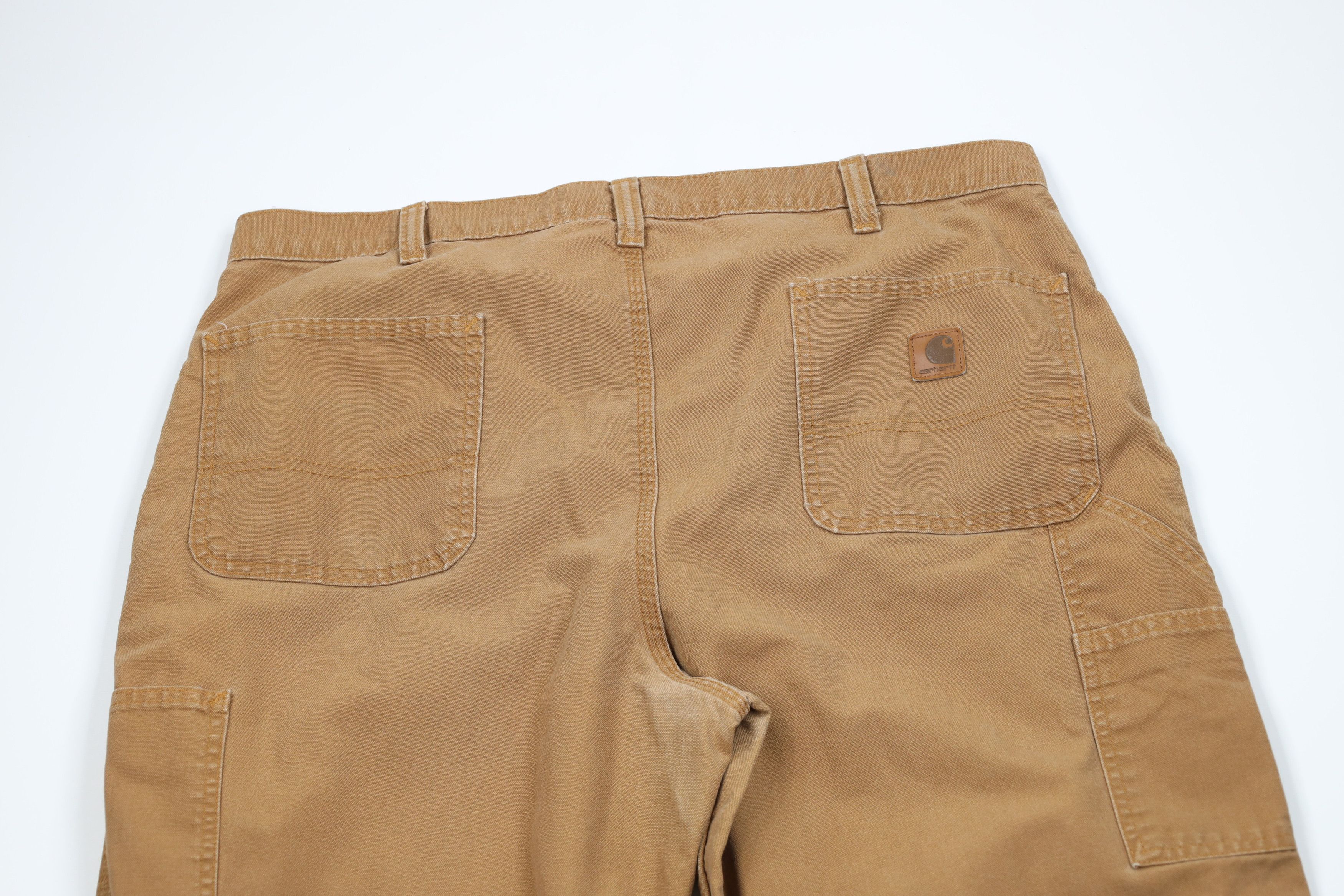 Carhartt Vintage Carhartt Canvas Wide Leg Dungaree Pants Duck Brown Size US 40 / EU 56 - 13 Thumbnail