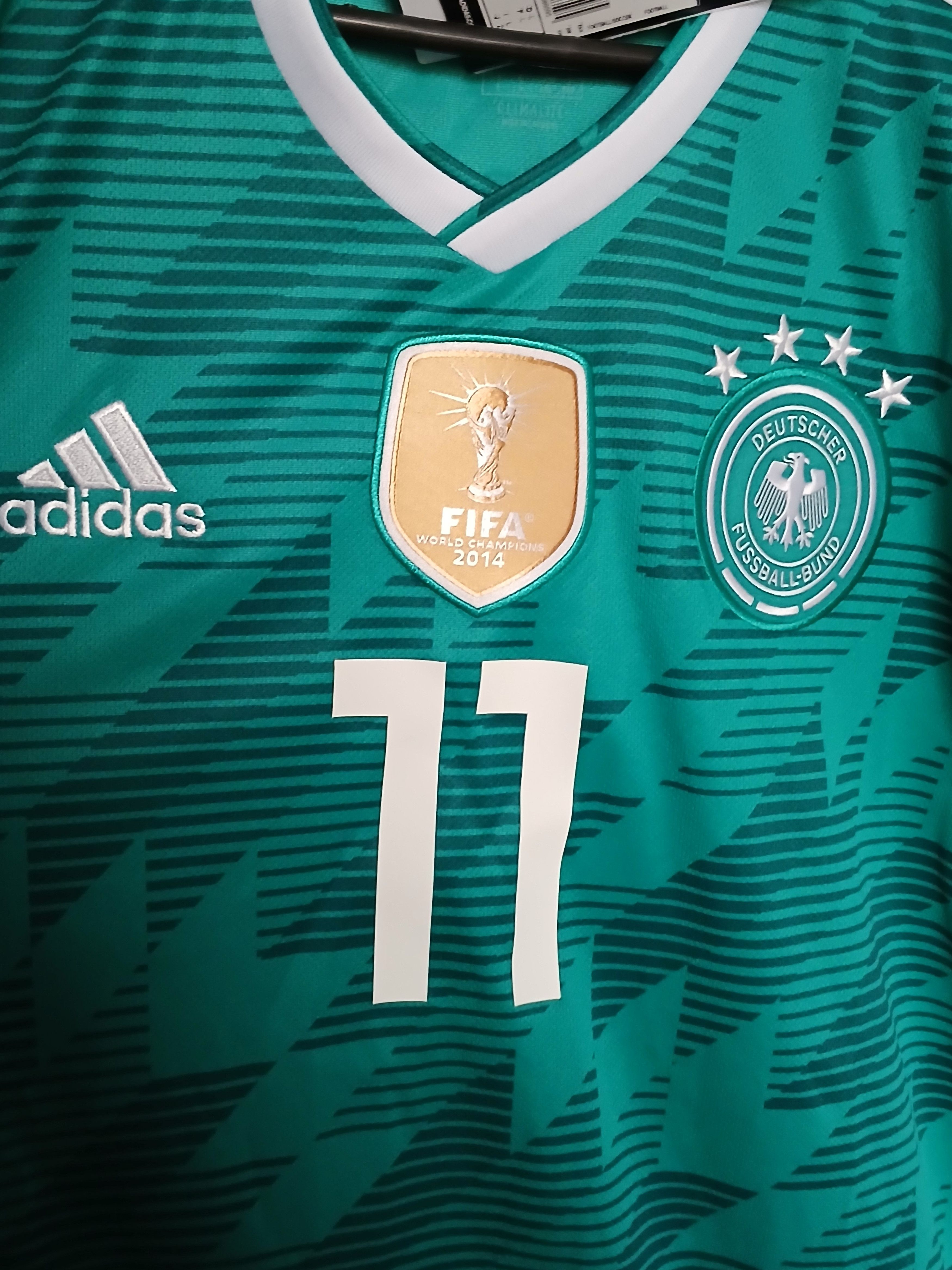 Adidas New Germany National Football Team 18/19 Away Jersey T-Shirt Size US L / EU 52-54 / 3 - 3 Thumbnail