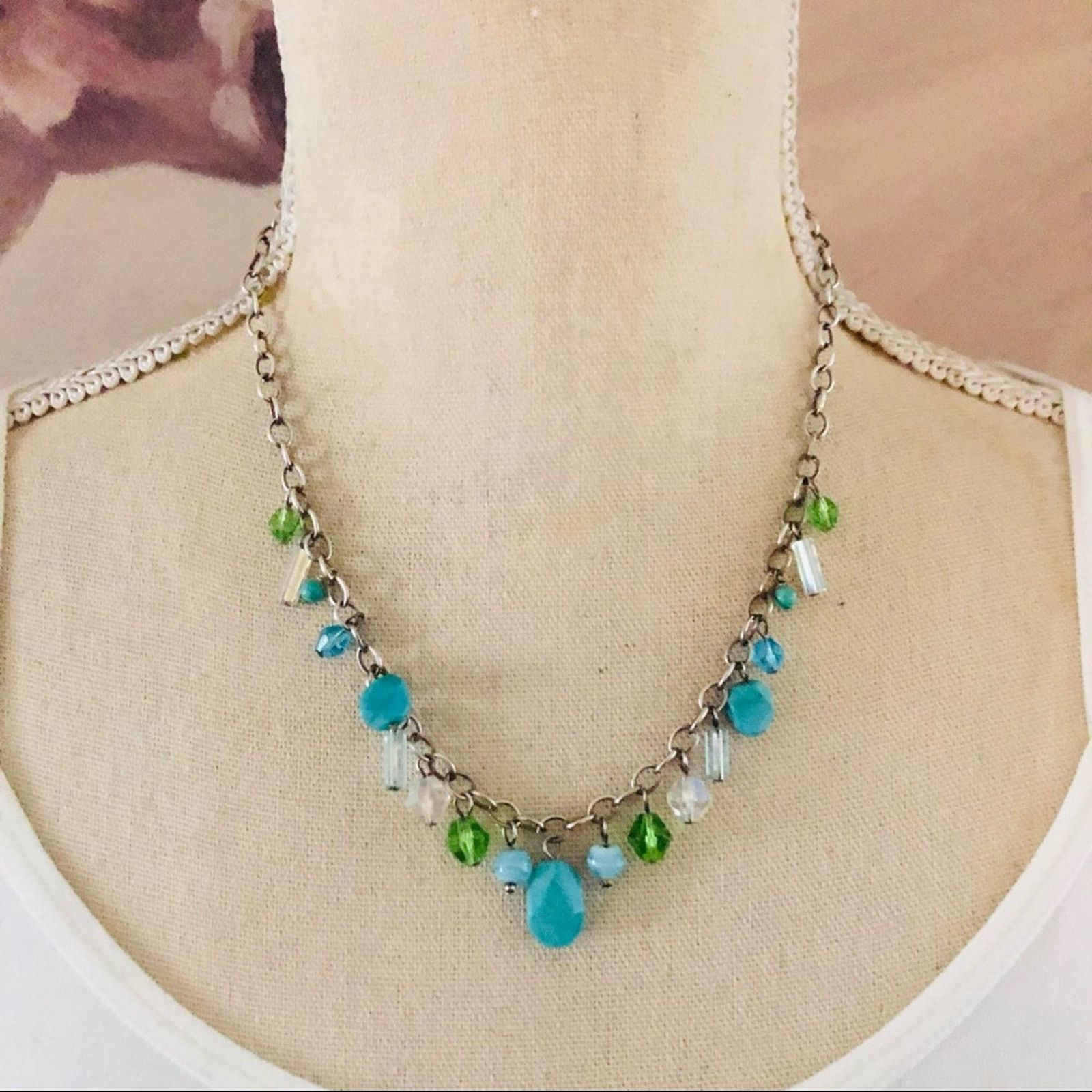 Jewelry Simulated turquoise 925 sterling necklace Size ONE SIZE - 1 Thumbnail