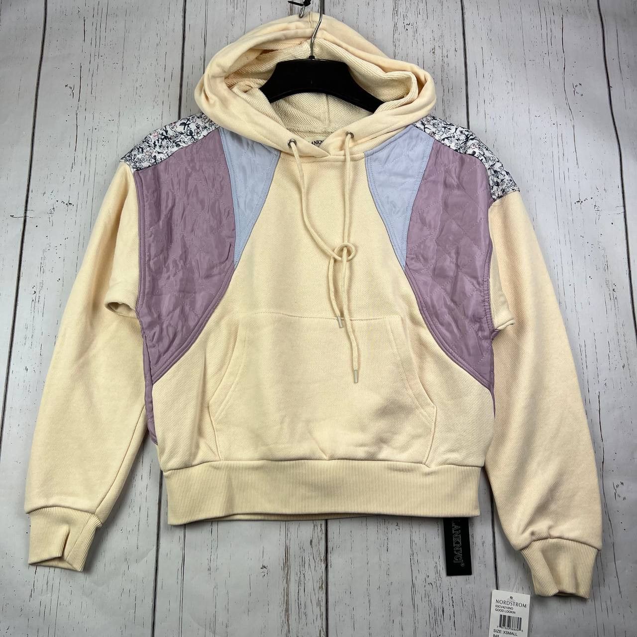 BLANKNYC BlankNYC XS Good Lookin Patchwork Hoodie Jacket New Women Size XS / US 0-2 / IT 36-38 - 1 Thumbnail