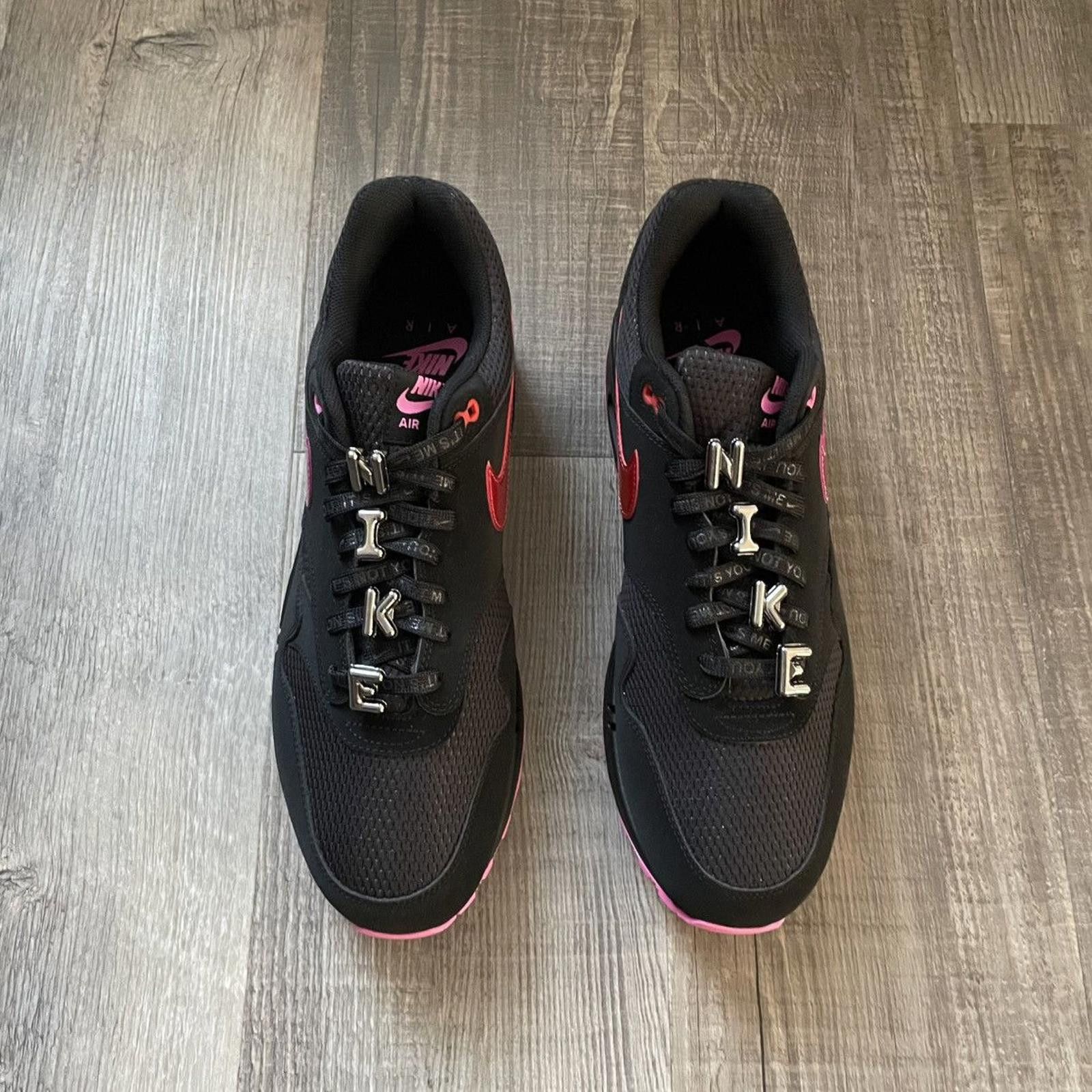 Nike NIKE • Air Max 1 PRM "Valentine’s Day Black" (12.5M) Size US 12.5 / EU 45-46 - 4 Thumbnail