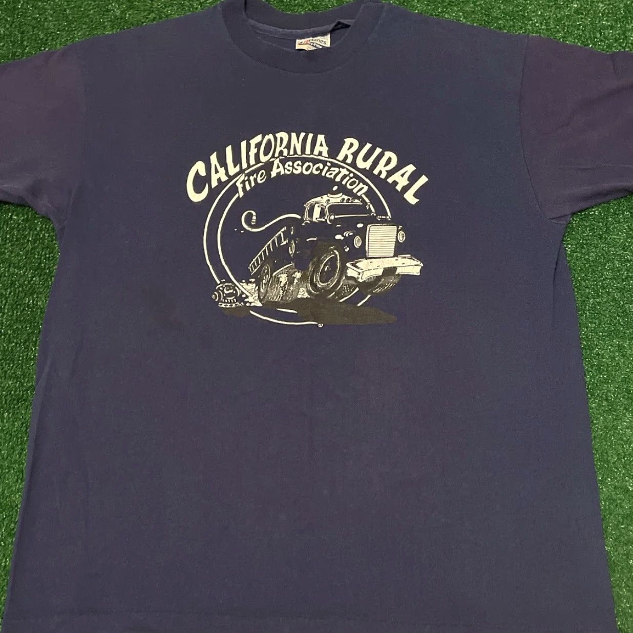 Vintage VINTAGE 80s 90s California Rural Fire Association Hippie Shirt Mens XL Blue T-Shirt Men VTG Hippie 90s California Fire Association Holiday? Size US XL / EU 56 / 4 - 3 Thumbnail