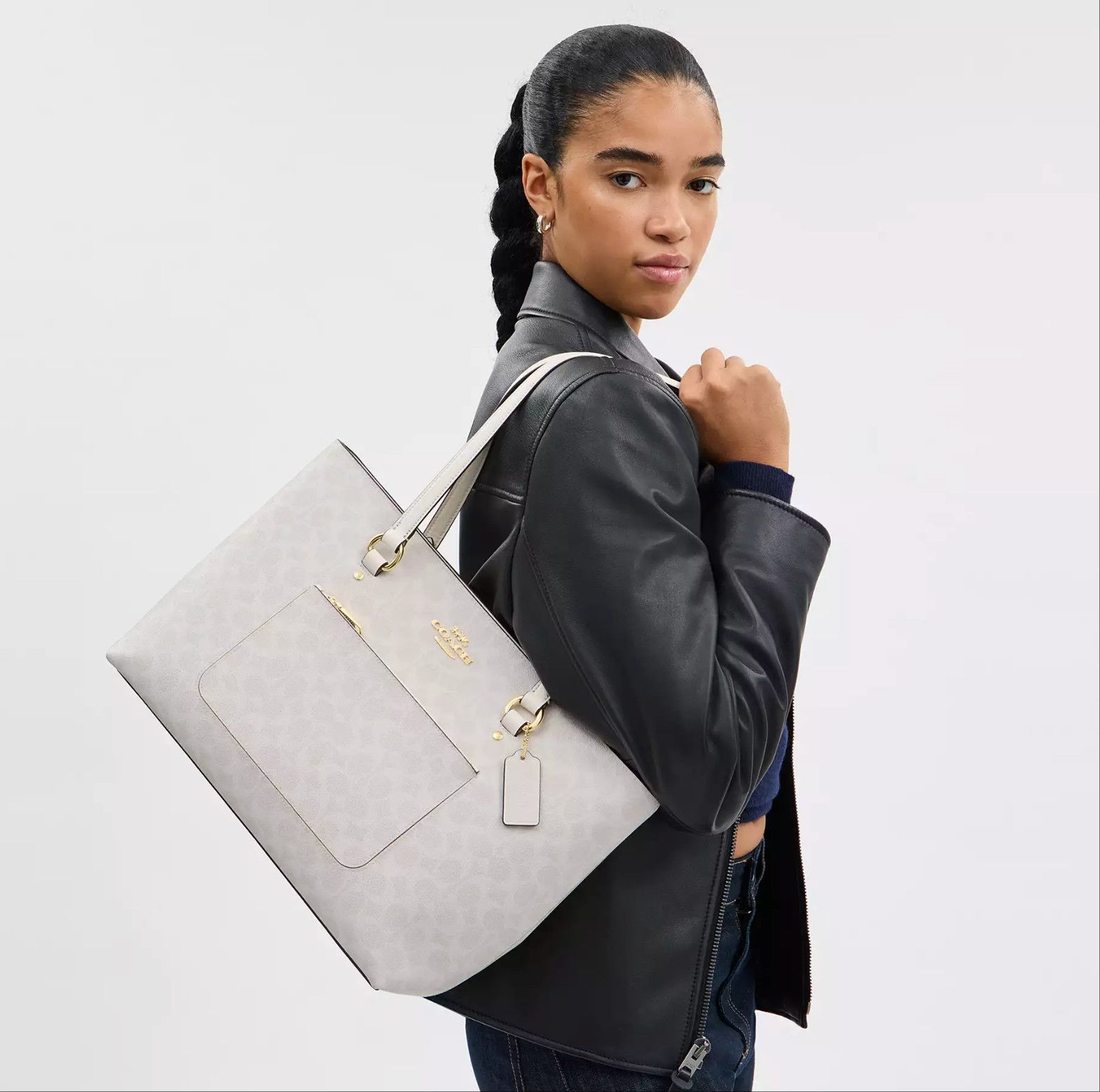 Coach Station Tote Bag In Signature Canvas CCD69 Size ONE SIZE - 9 Thumbnail