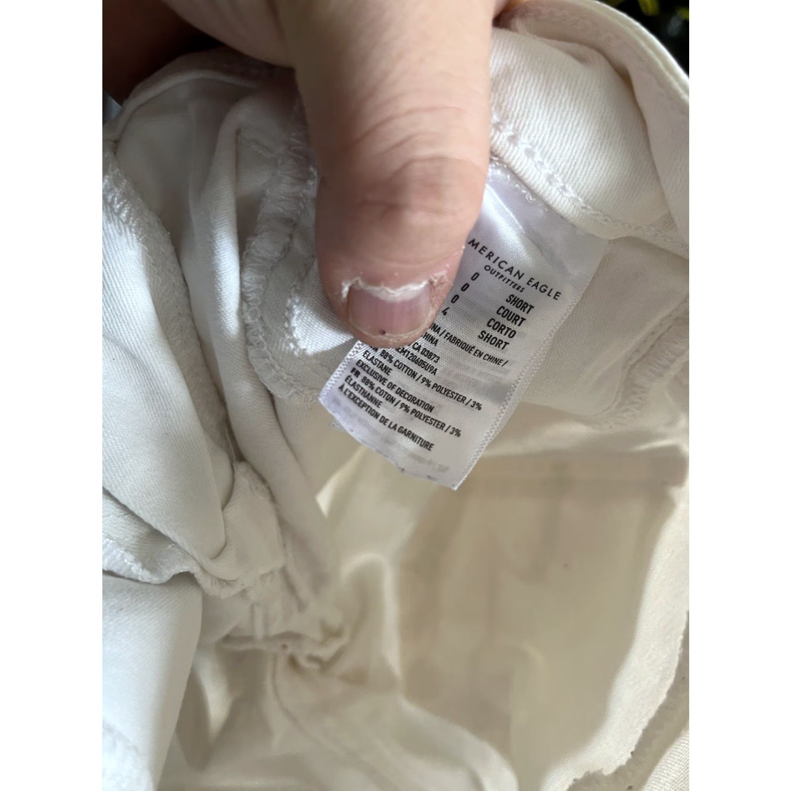 American Eagle Outfitters VINTAGE American Eagle Women’s Jegging Pants Shorts Size 0 White Stretch Denim Size 25" / US 0 / IT 36 - 6 Thumbnail