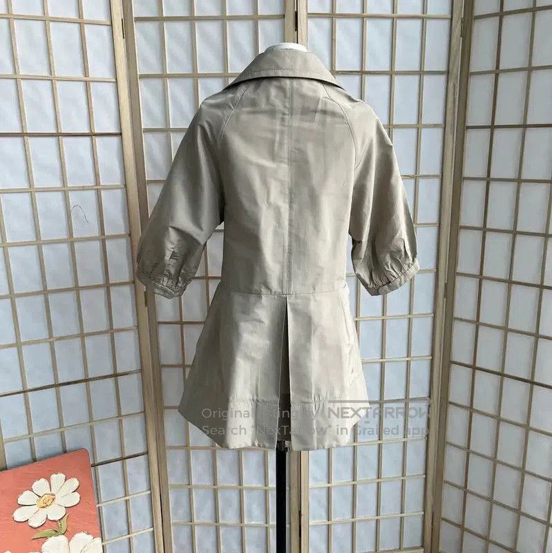 Miu Miu Miu Miu Khaki Cotton Women's Dress . Size XS / US 0-2 / IT 36-38 - 2 Thumbnail