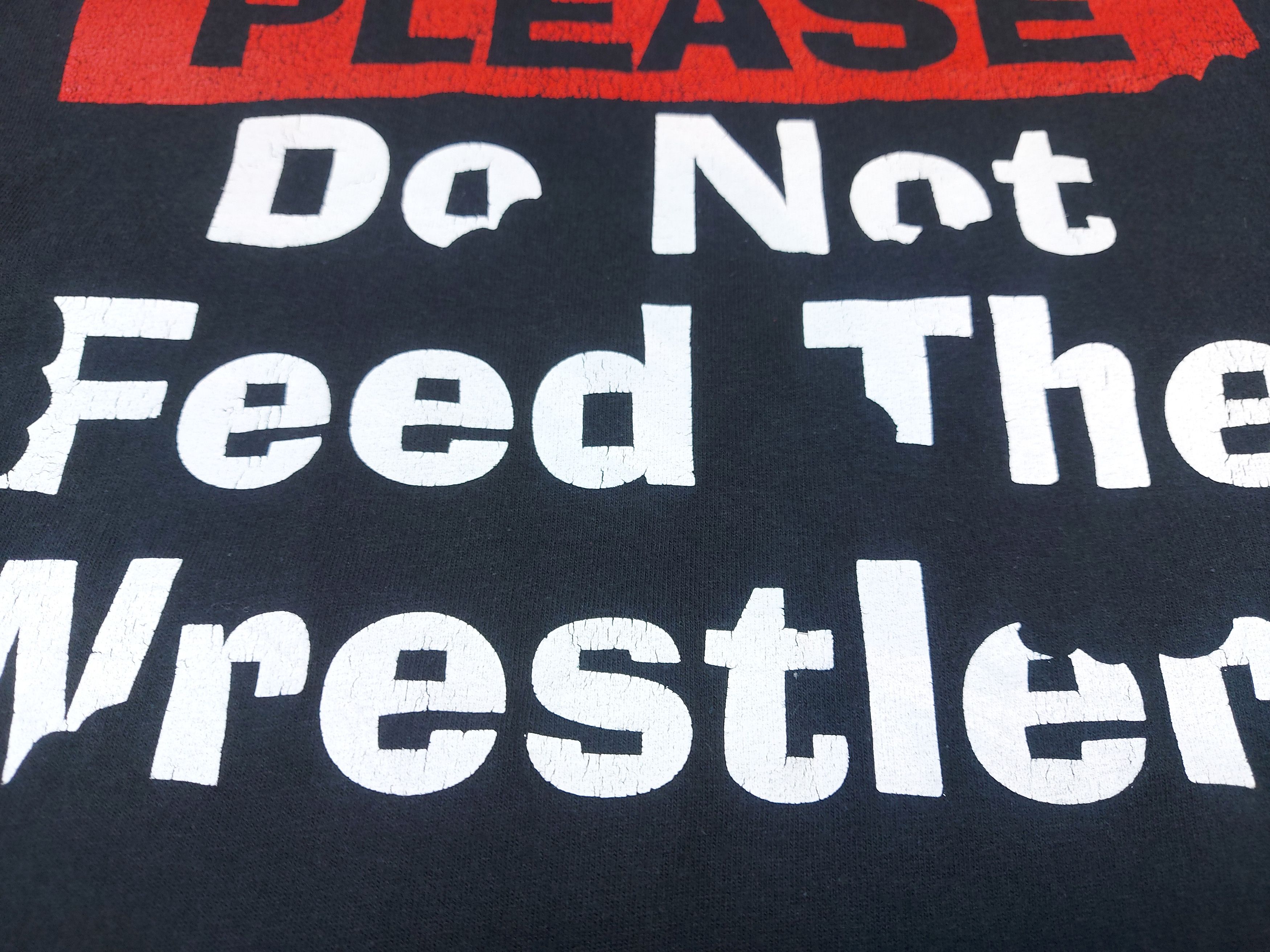 Vintage × WWF Vintage Y2K Wrestling Please Do Not Feed the Wrestlers TEE Size US L / EU 52-54 / 3 - 4 Thumbnail