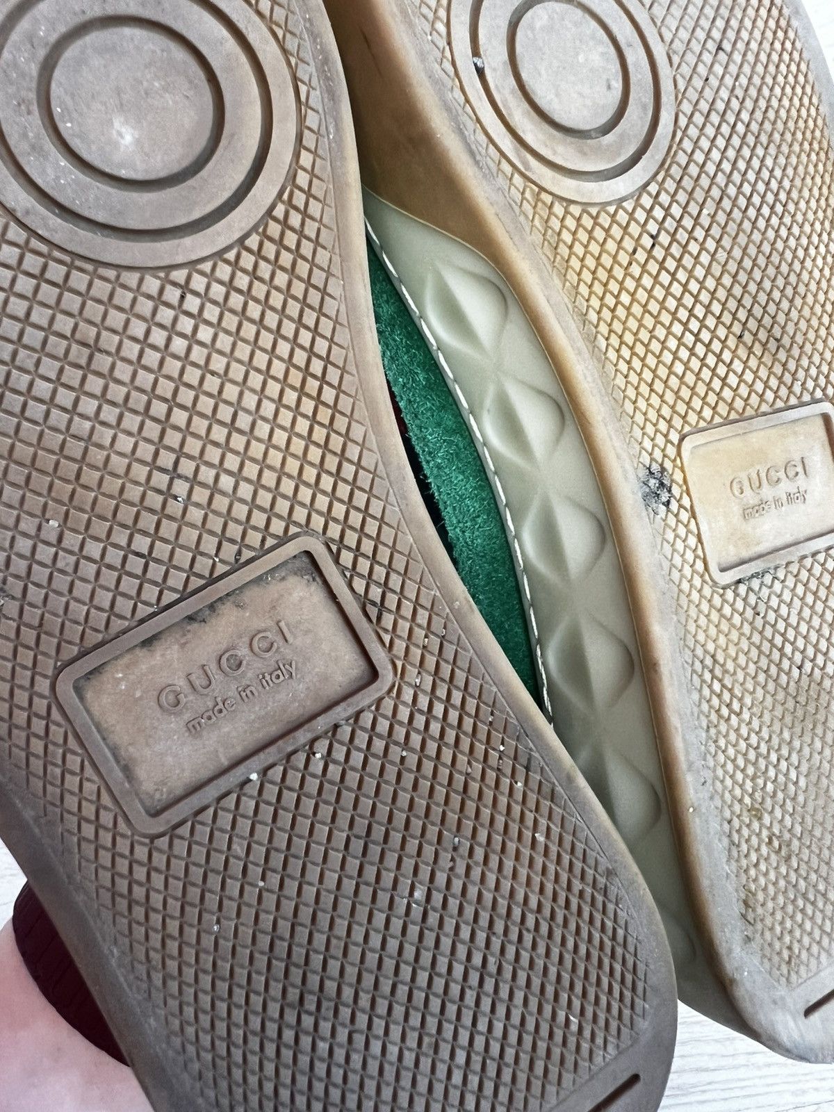 Gucci Gucci Green Suede Nylon Sneakers 501215 Size 38 / US 8 Size US 7.5 / IT 37.5 - 17 Thumbnail