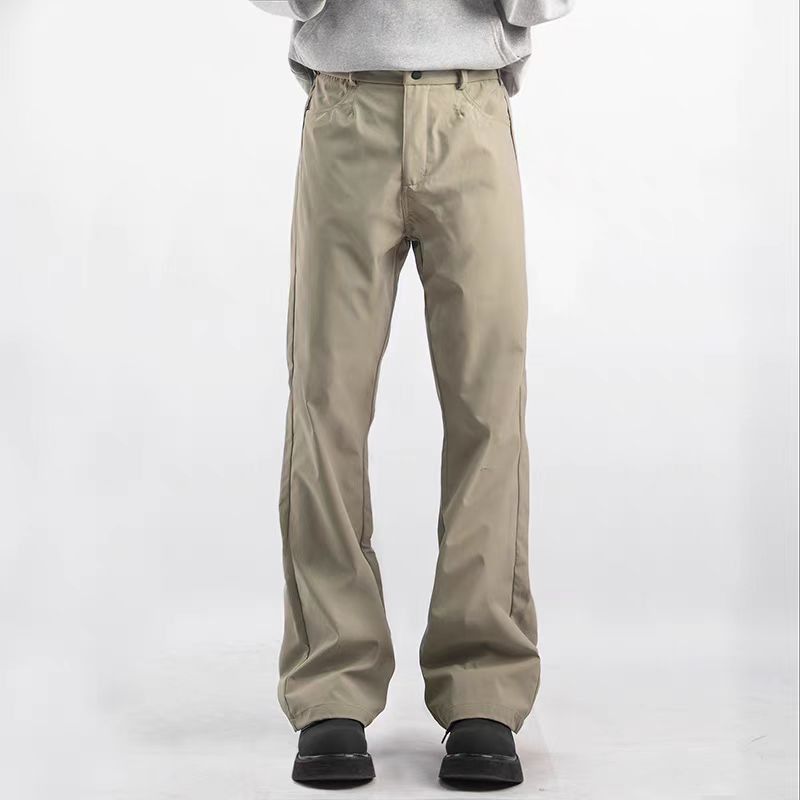 Japanese Brand × Vintage Simple baggy straight micro flare trousers Size US 30 / EU 46 - 6 Thumbnail