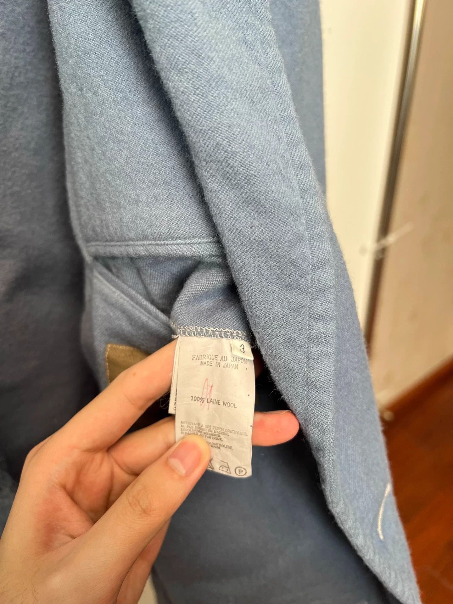 Yohji Yamamoto Yohji Yamamoto YS for Man 03aw muted blue wool blazer Size US L / EU 52-54 / 3 - 8 Thumbnail